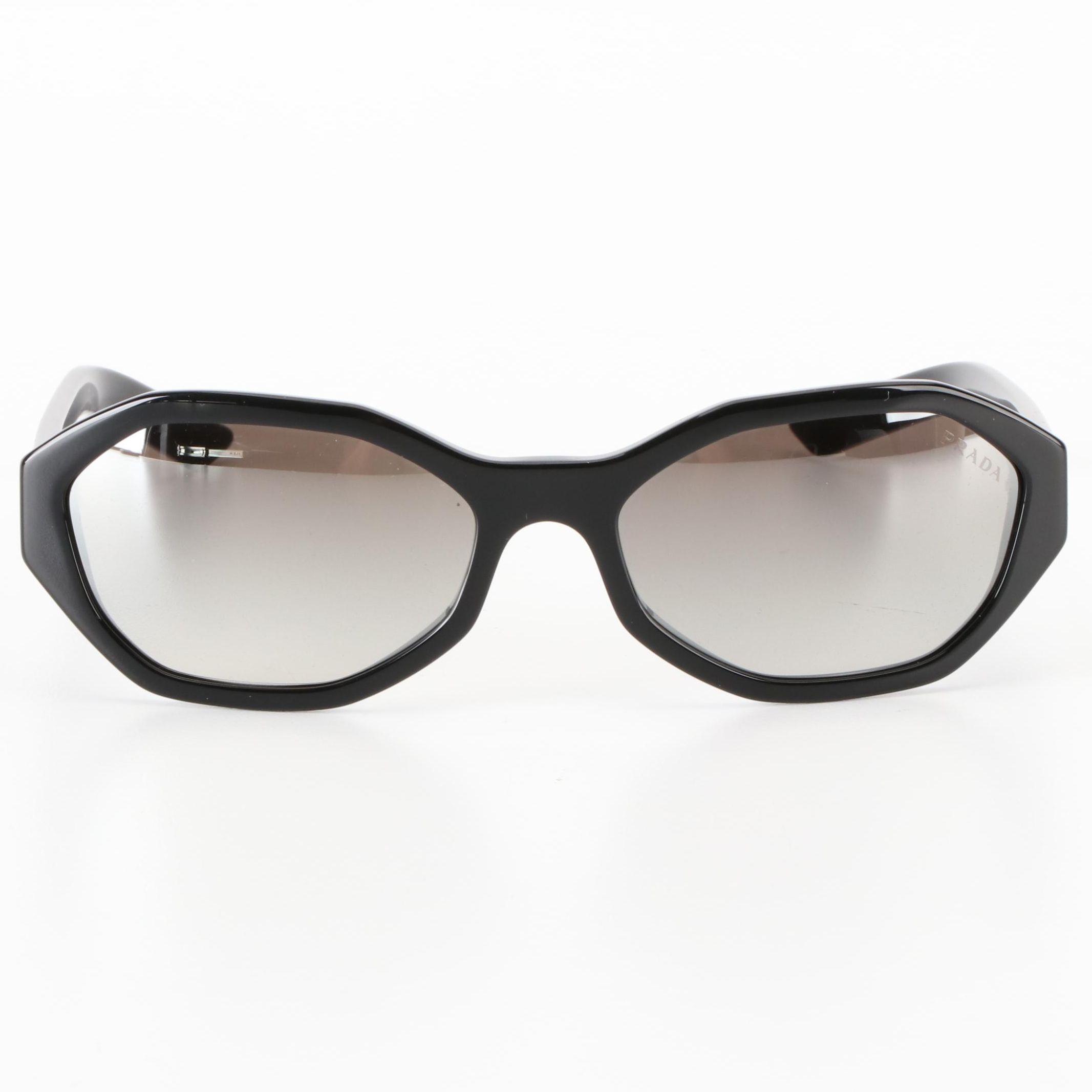 Prada SPR20V Geometric Sunglasses with Case