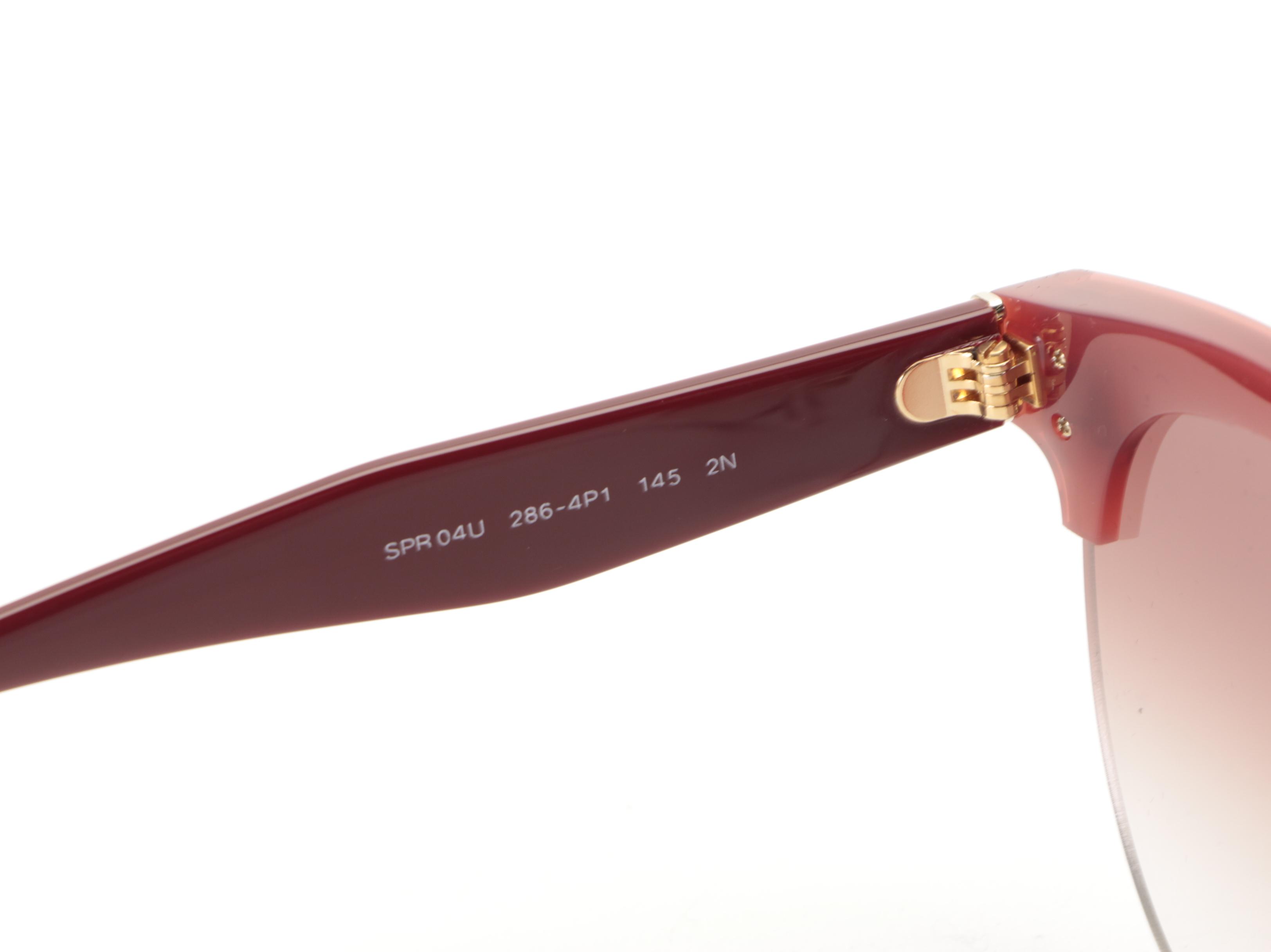 Prada PR04U Horn-Rimmed Sunglasses with Case