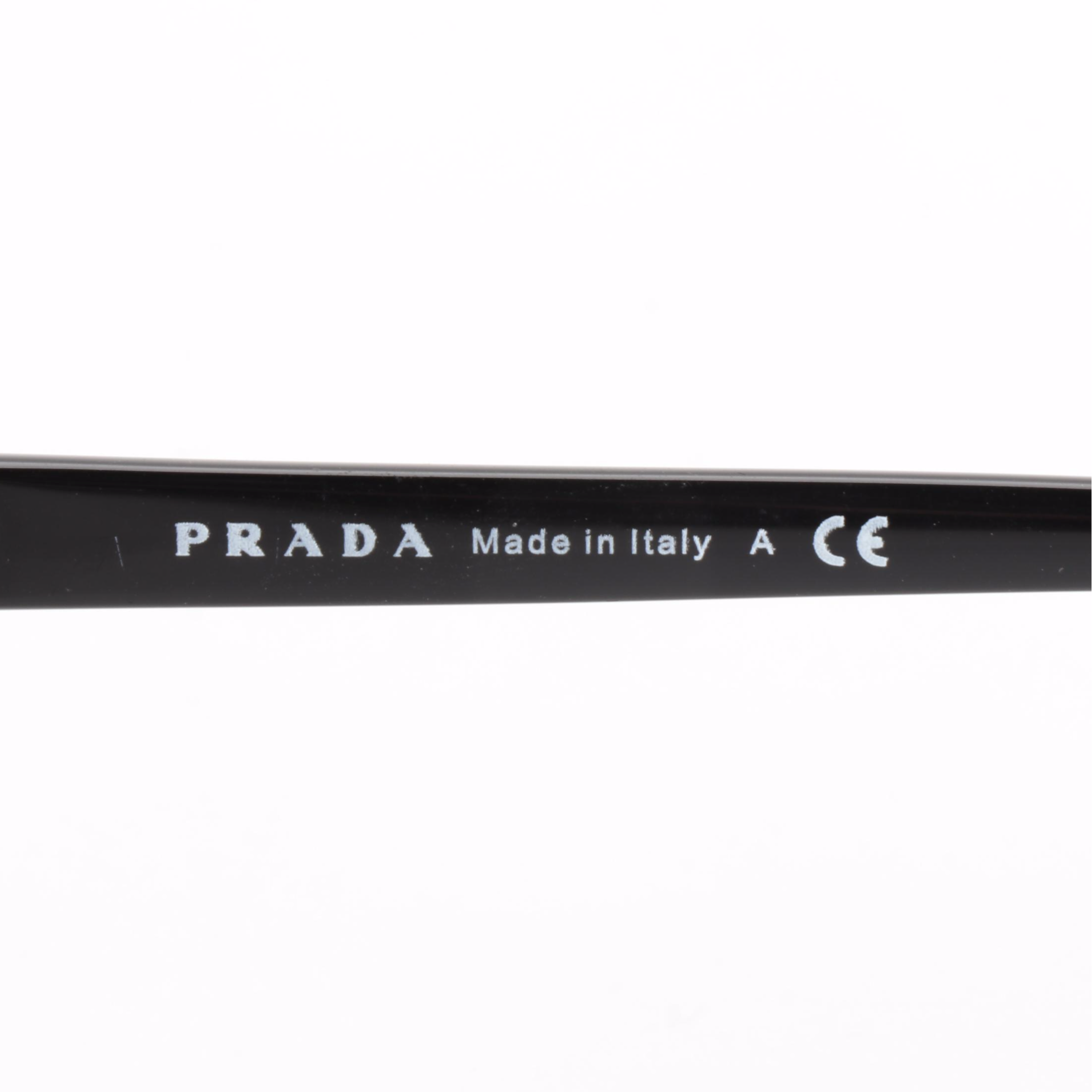 Prada SPR56T Butterfly Black/Metal Sunglasses with Box and Case