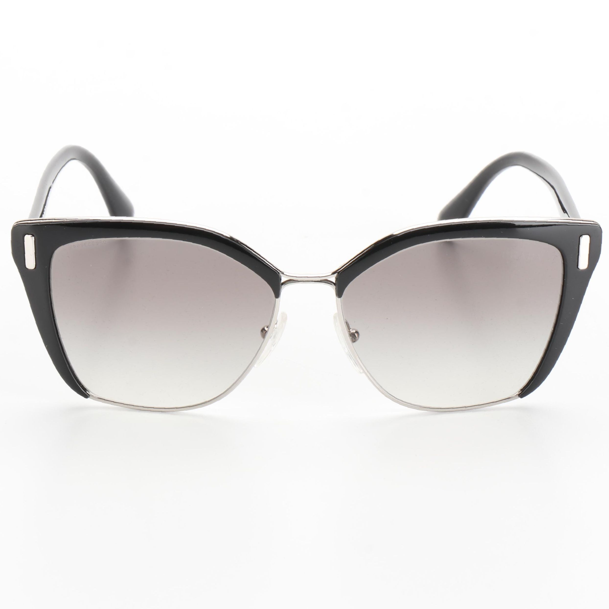 Prada SPR56T Butterfly Black/Metal Sunglasses with Box and Case