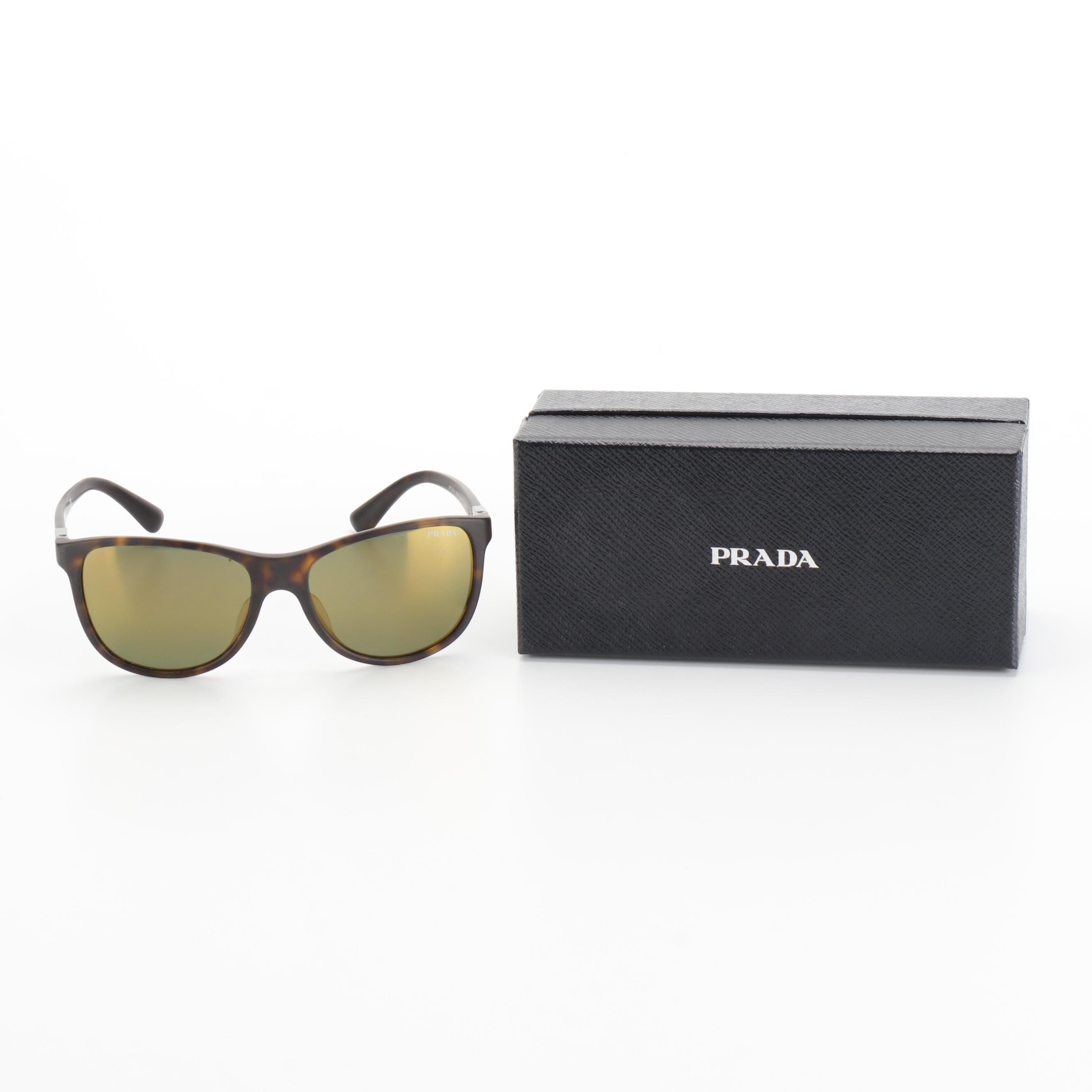 Prada SPR20S Havana Sunglasses with Box