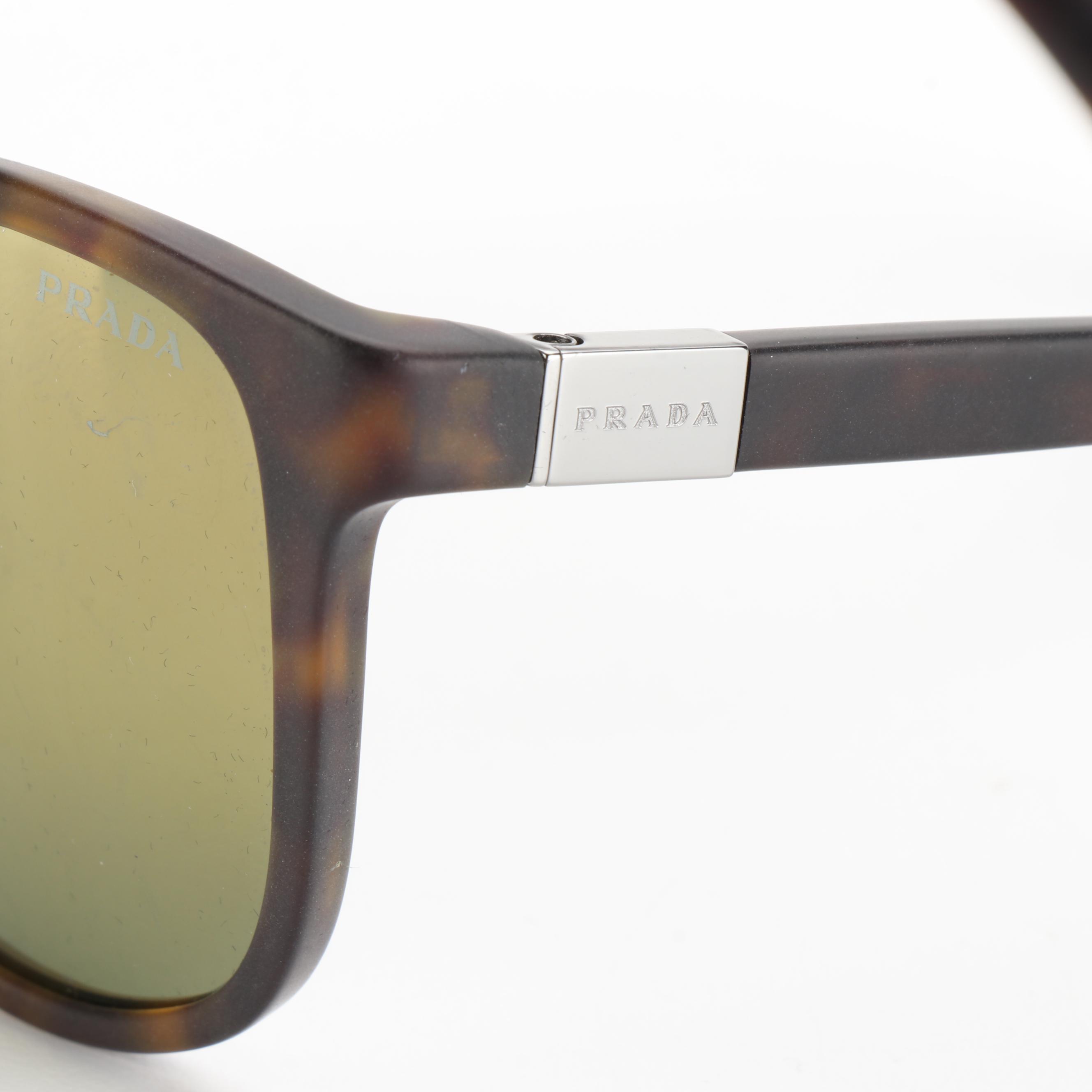 Prada SPR20S Havana Sunglasses with Box