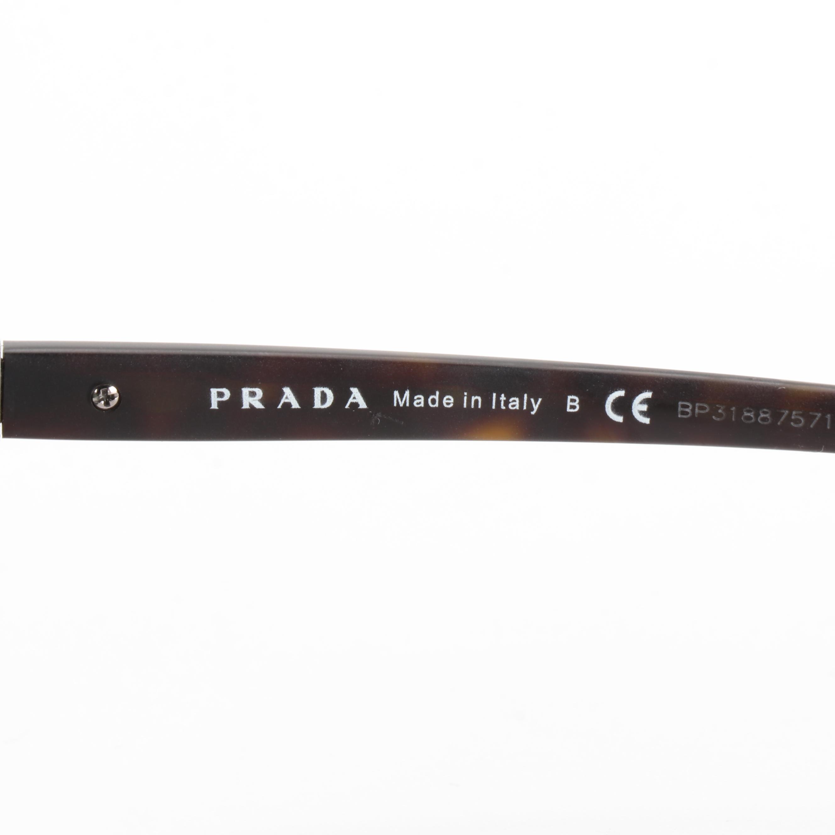 Prada SPR20S Havana Sunglasses with Box