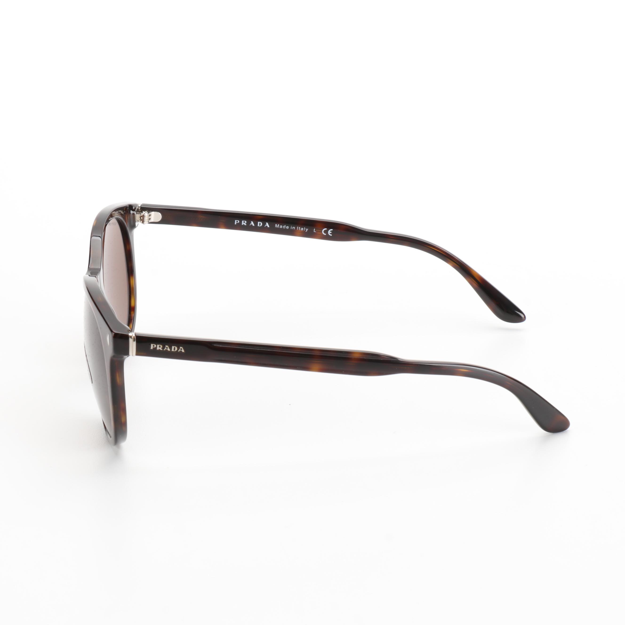 Prada SPR06T Havana Sunglasses with Case and Box