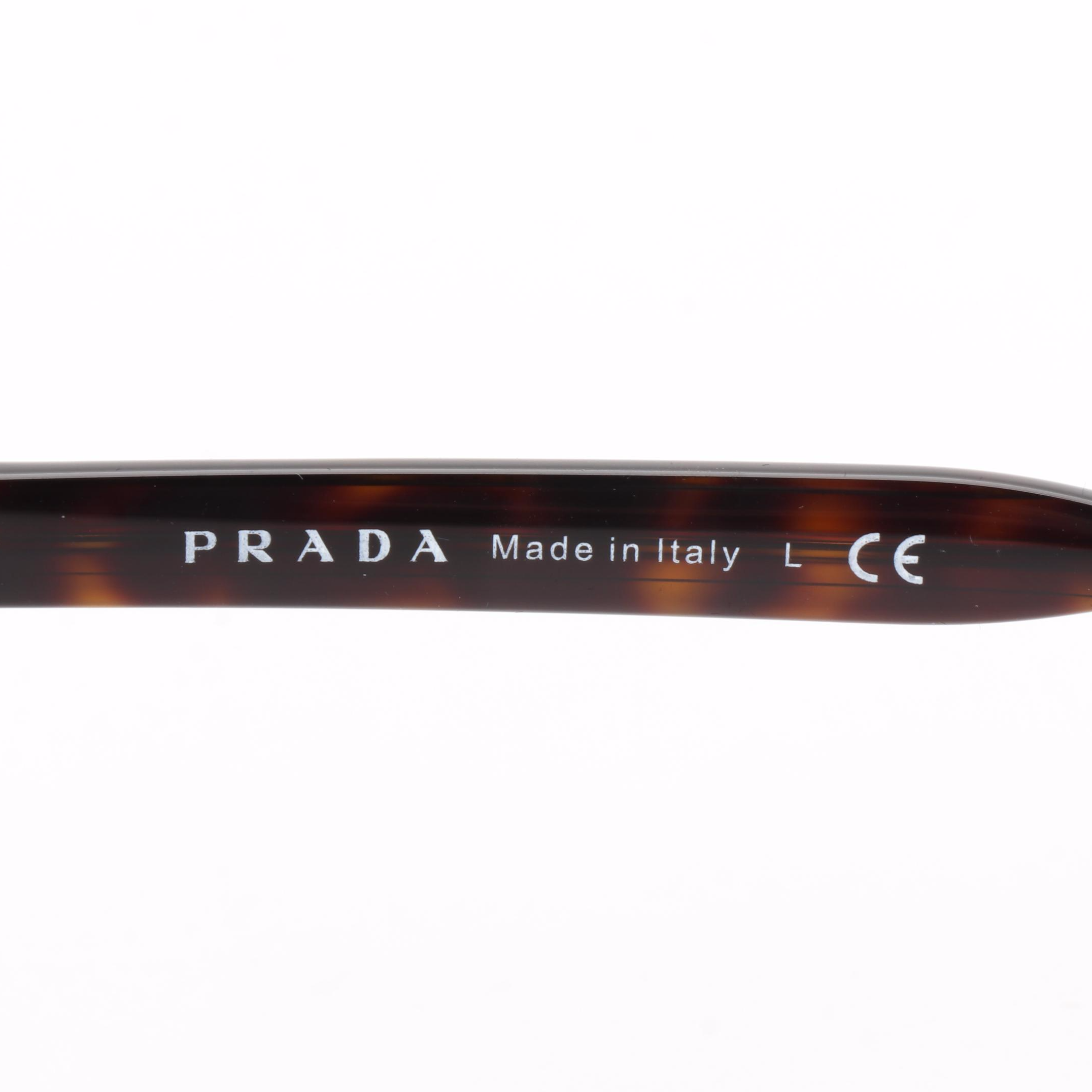 Prada SPR06T Havana Sunglasses with Case and Box