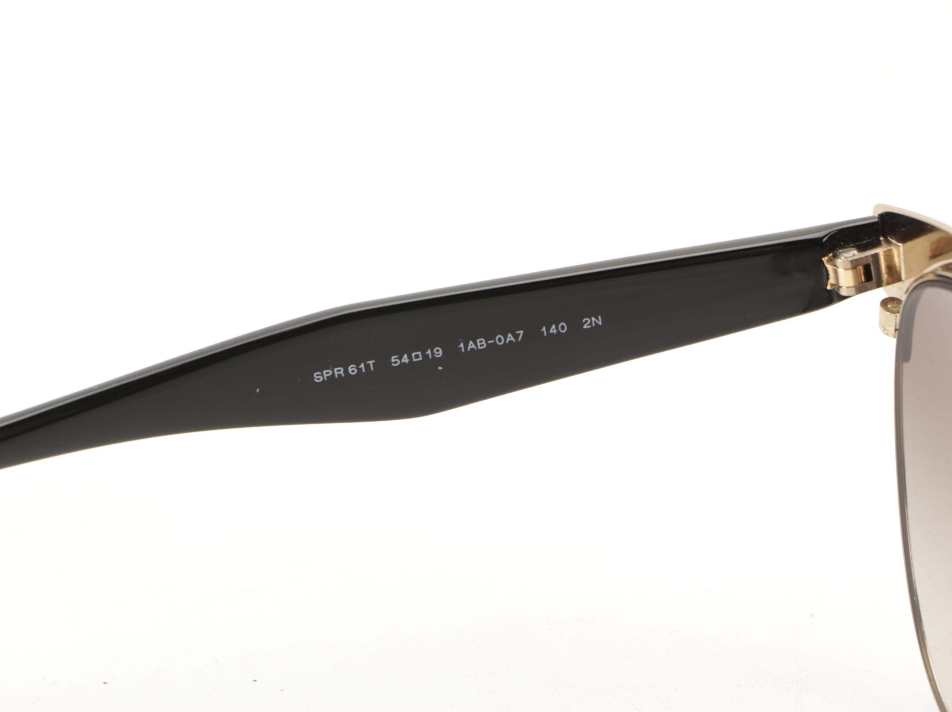 Prada SPR61T Browline Sunglasses with Case and Box