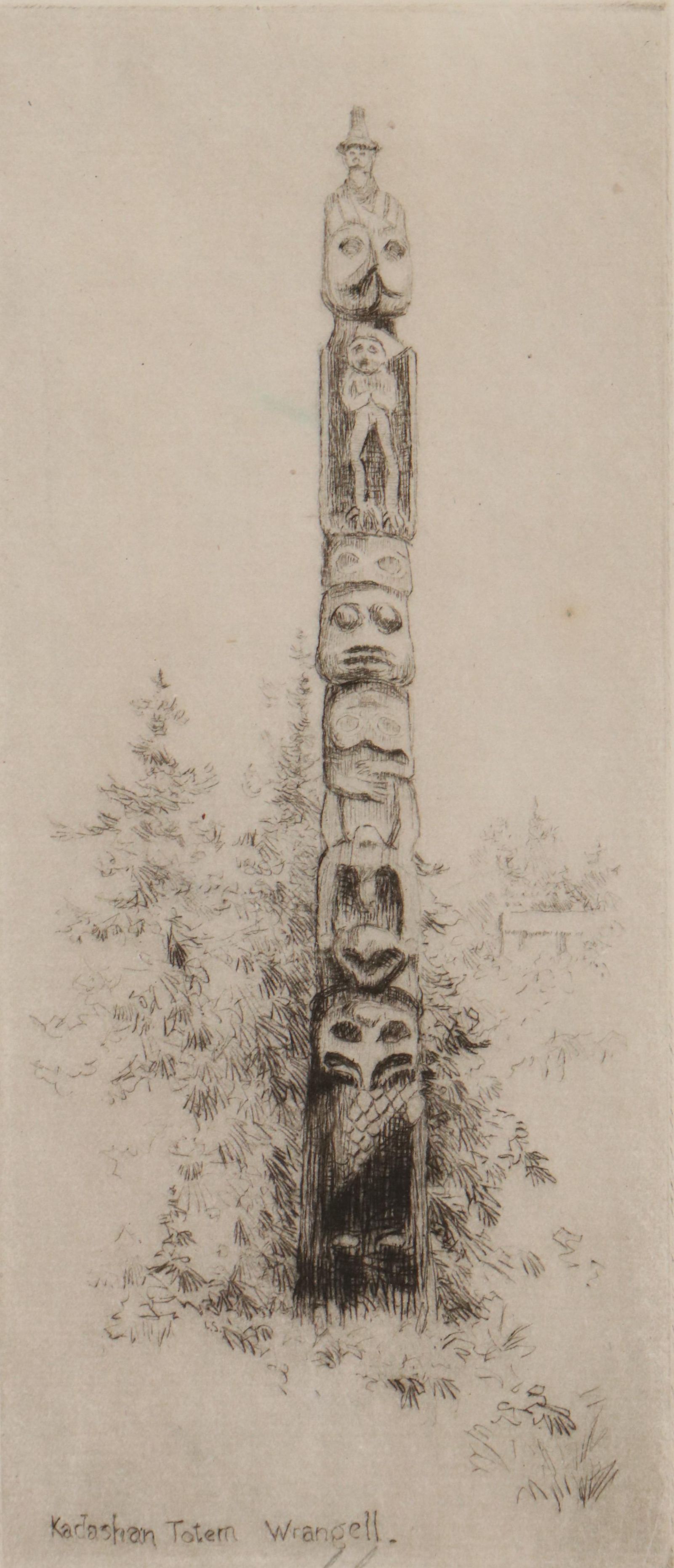 Lee Sturges Etchings Including "Stark's Peak, Glacier Park, Rocky Mountains"