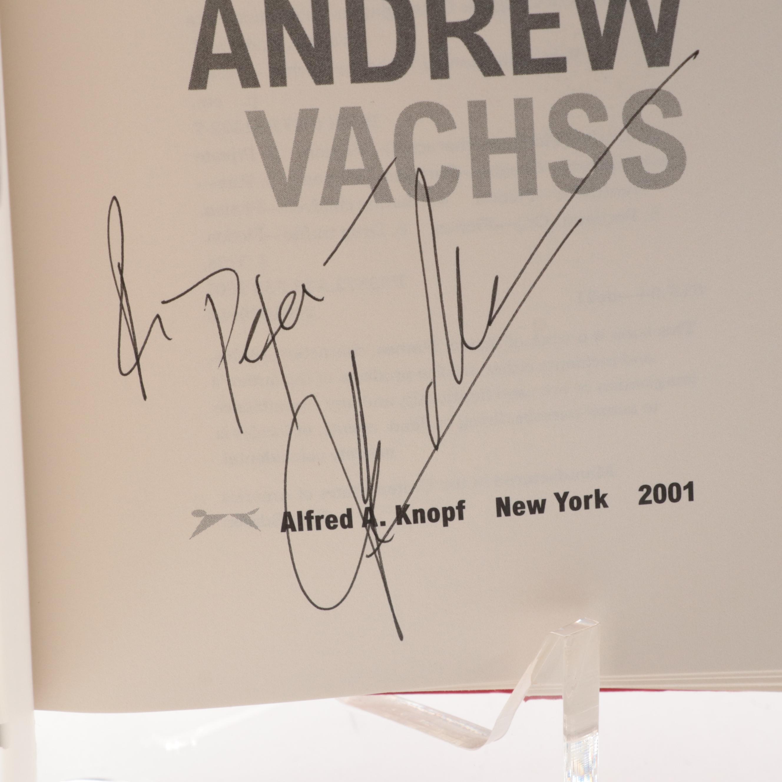 Signed First Edition "Pain Management" by Andrew Vachss and More