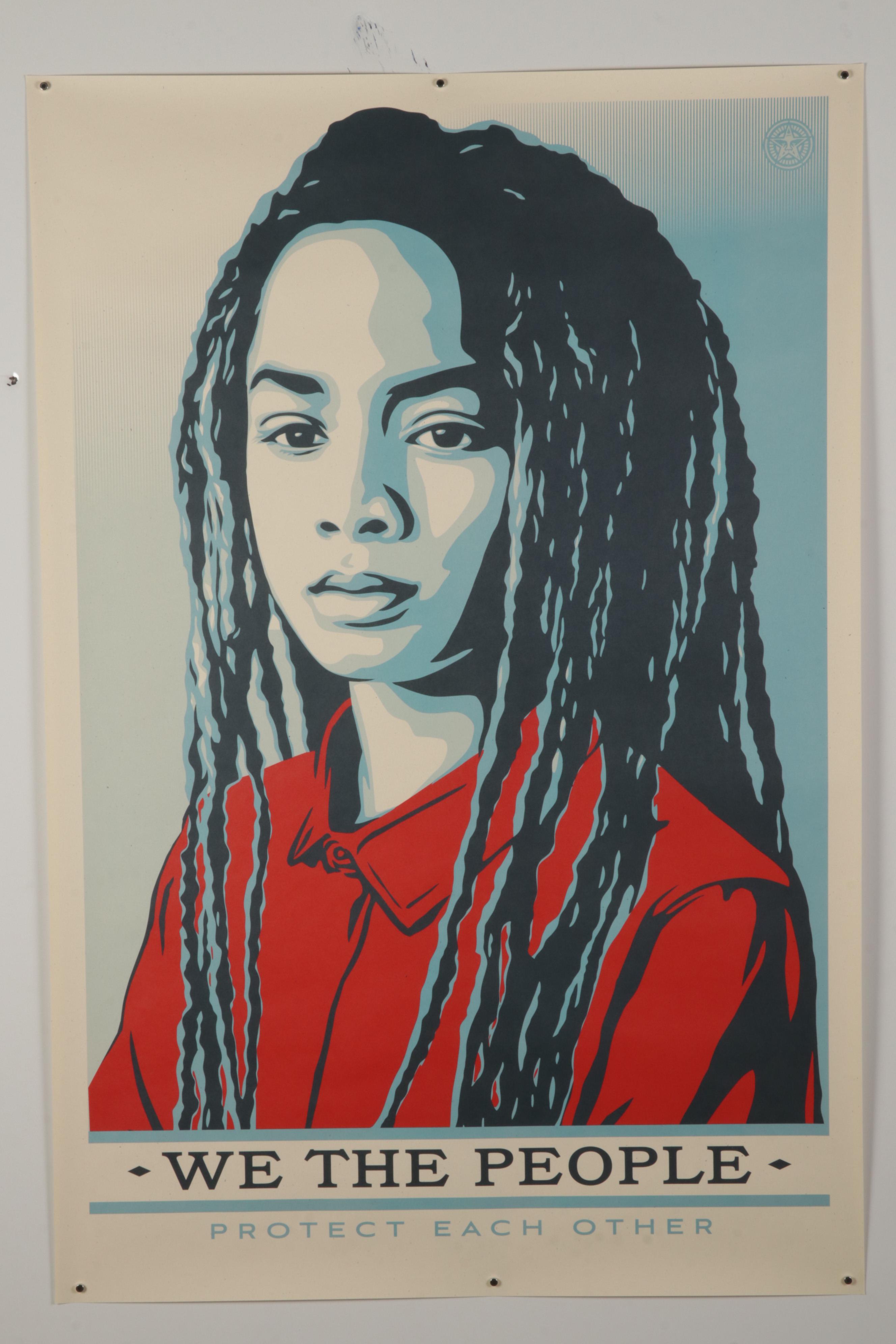 Shepard Fairey for Amplifier Giclée "We the People: Protect Each Other"