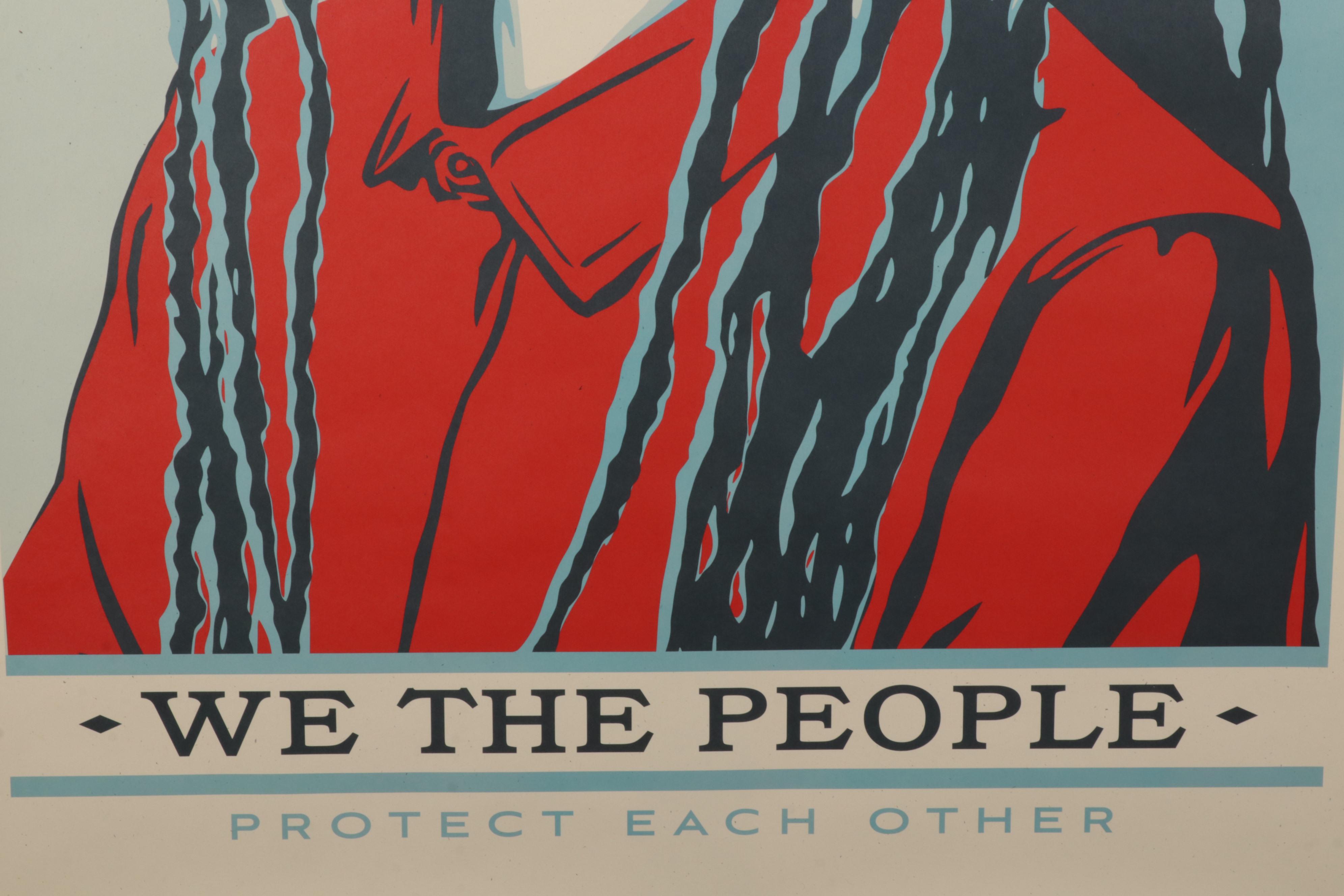 Shepard Fairey for Amplifier Giclée "We the People: Protect Each Other"