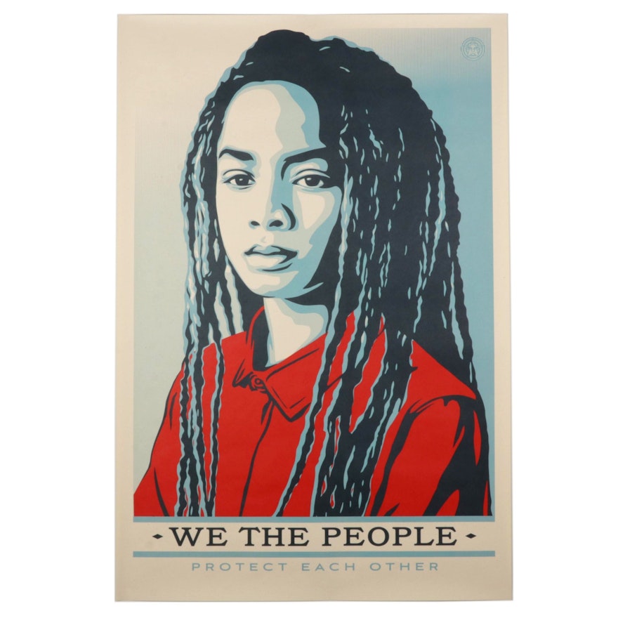 Shepard Fairey for Amplifier Giclée "We the People: Protect Each Other"