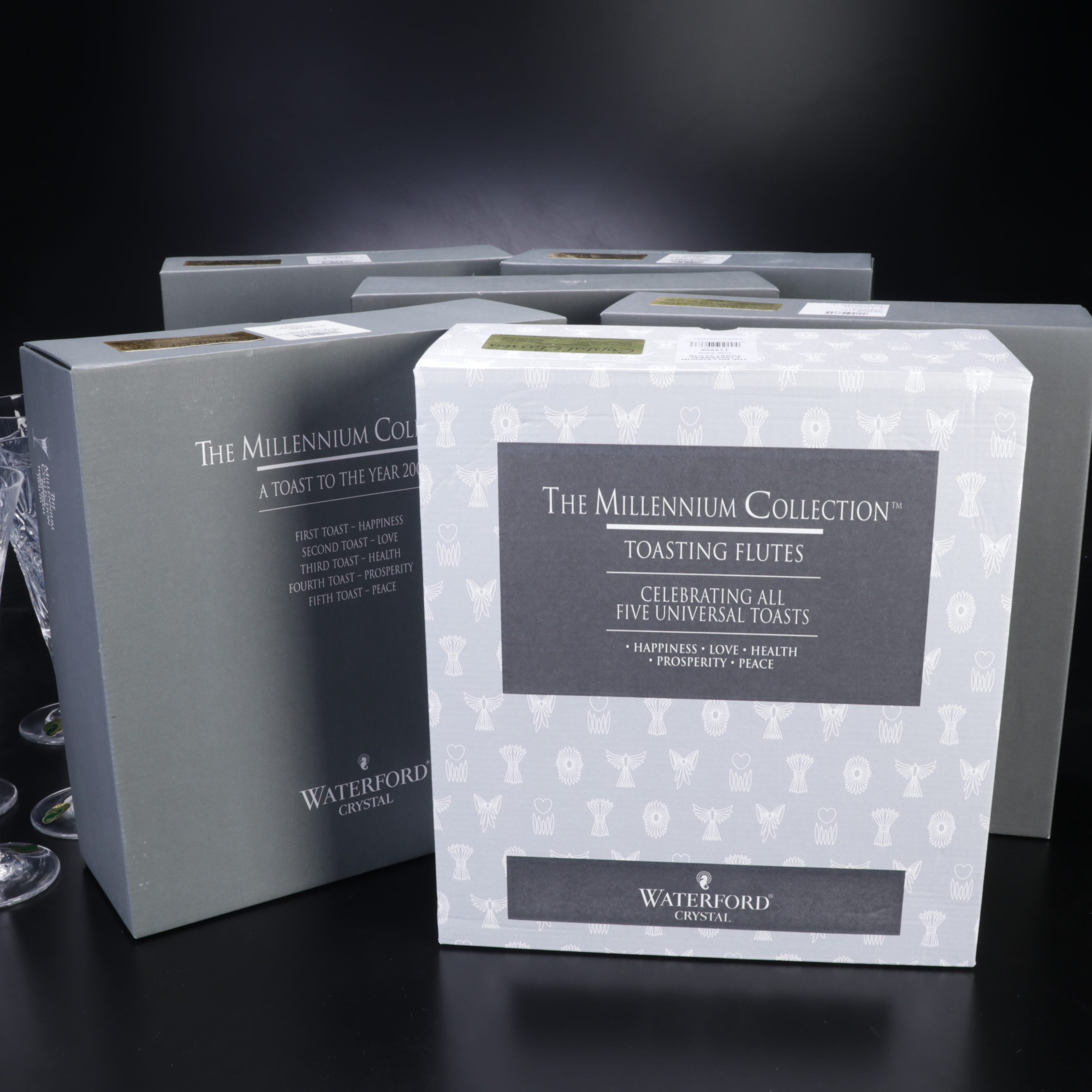 Waterford Crystal Millennium Collection Toasting Flutes