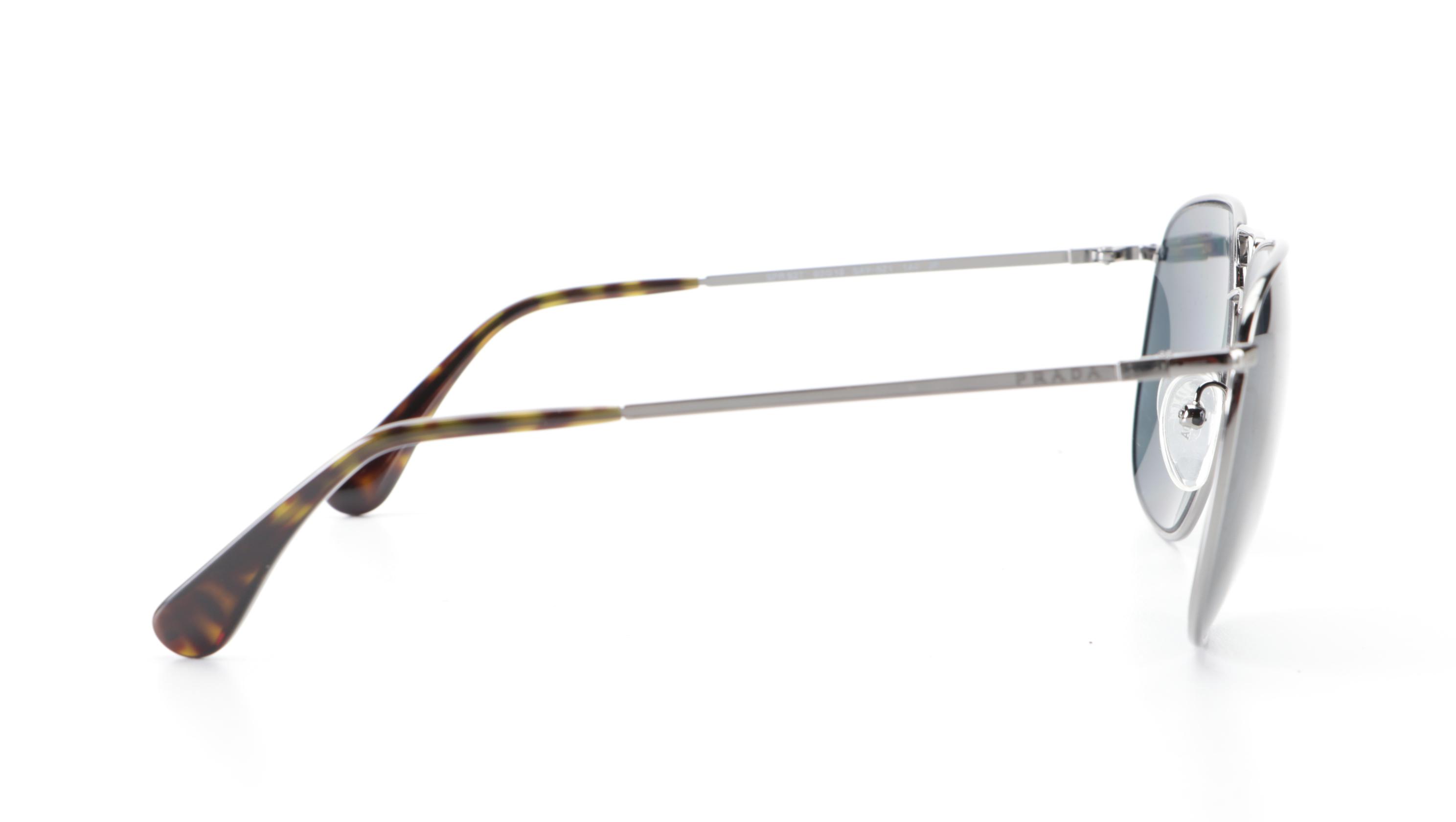 Prada SPR52T Aviator Sunglasses Polarized in Metal Frame with Case