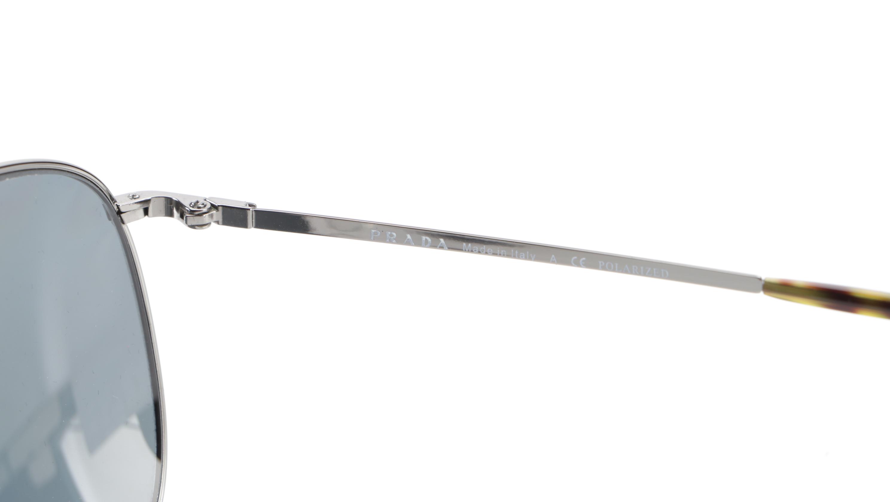 Prada SPR52T Aviator Sunglasses Polarized in Metal Frame with Case