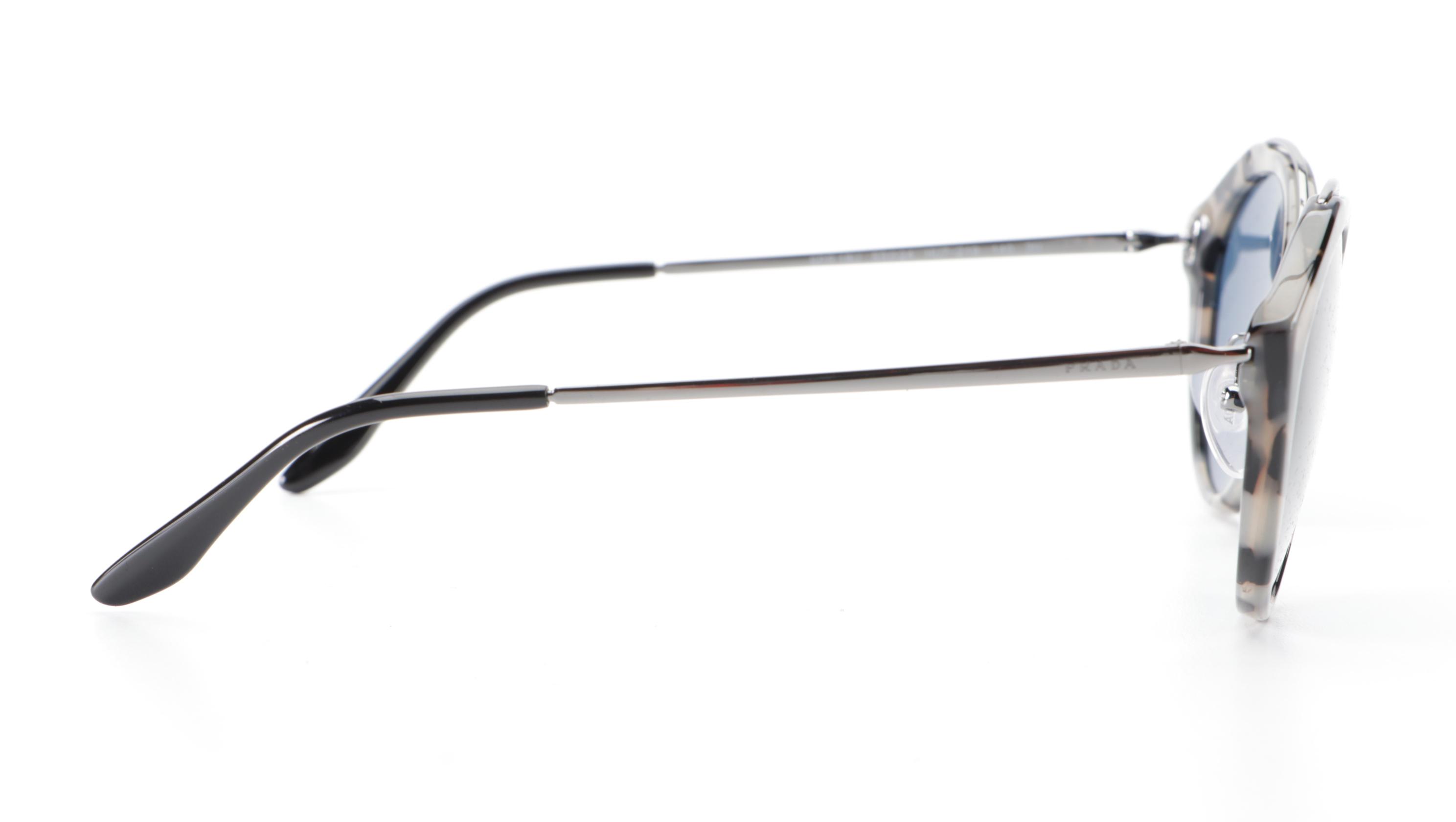 Prada SPR18U Round Sunglasses with Case and Box