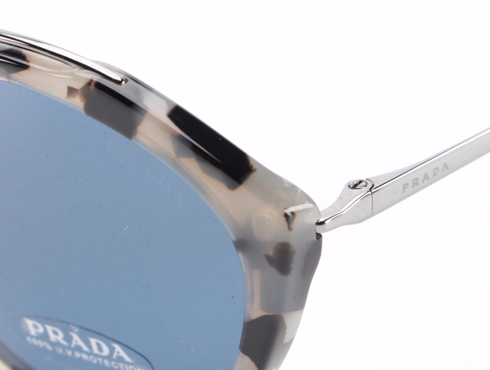 Prada SPR18U Round Sunglasses with Case and Box