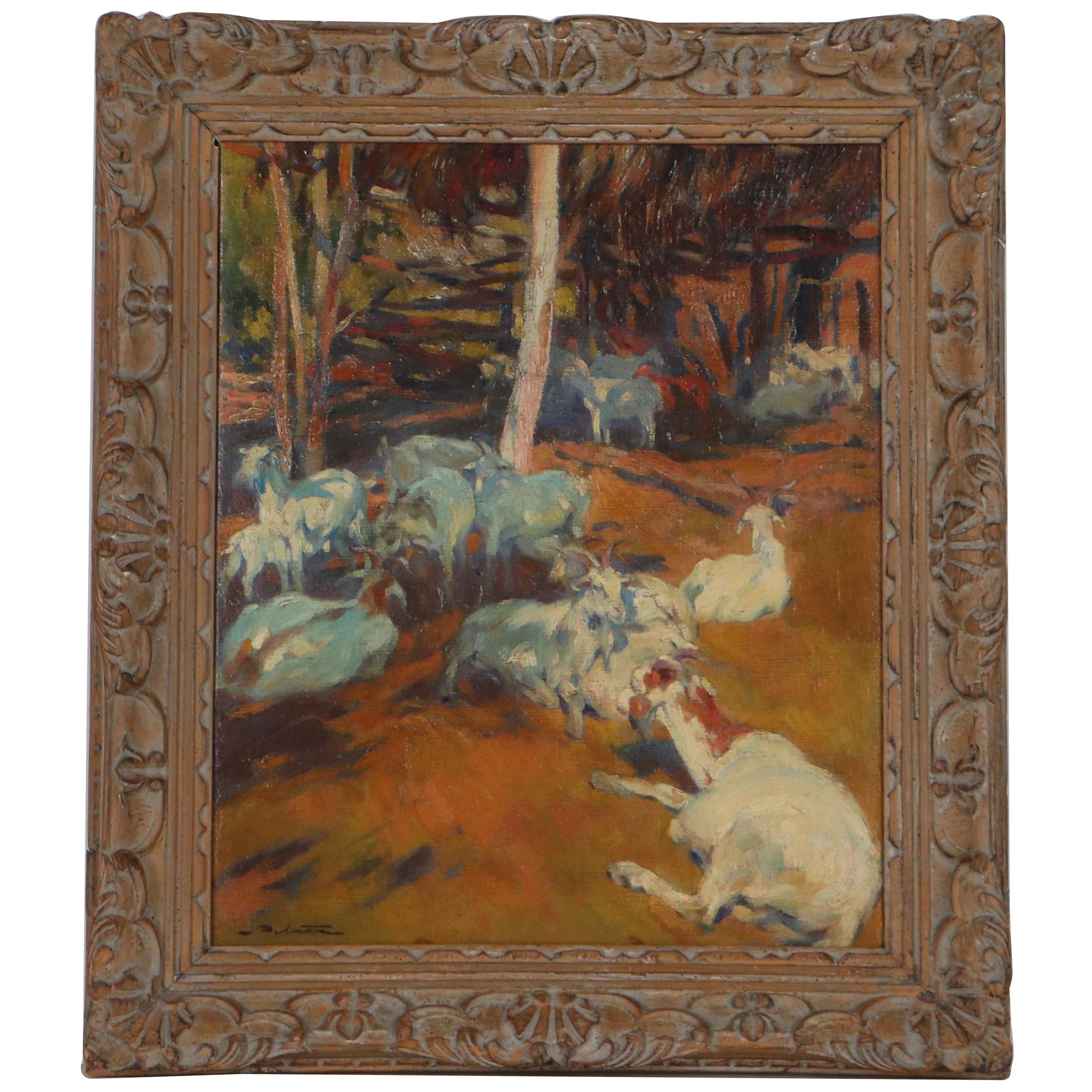 Impressionist Style Oil Painting of Animals