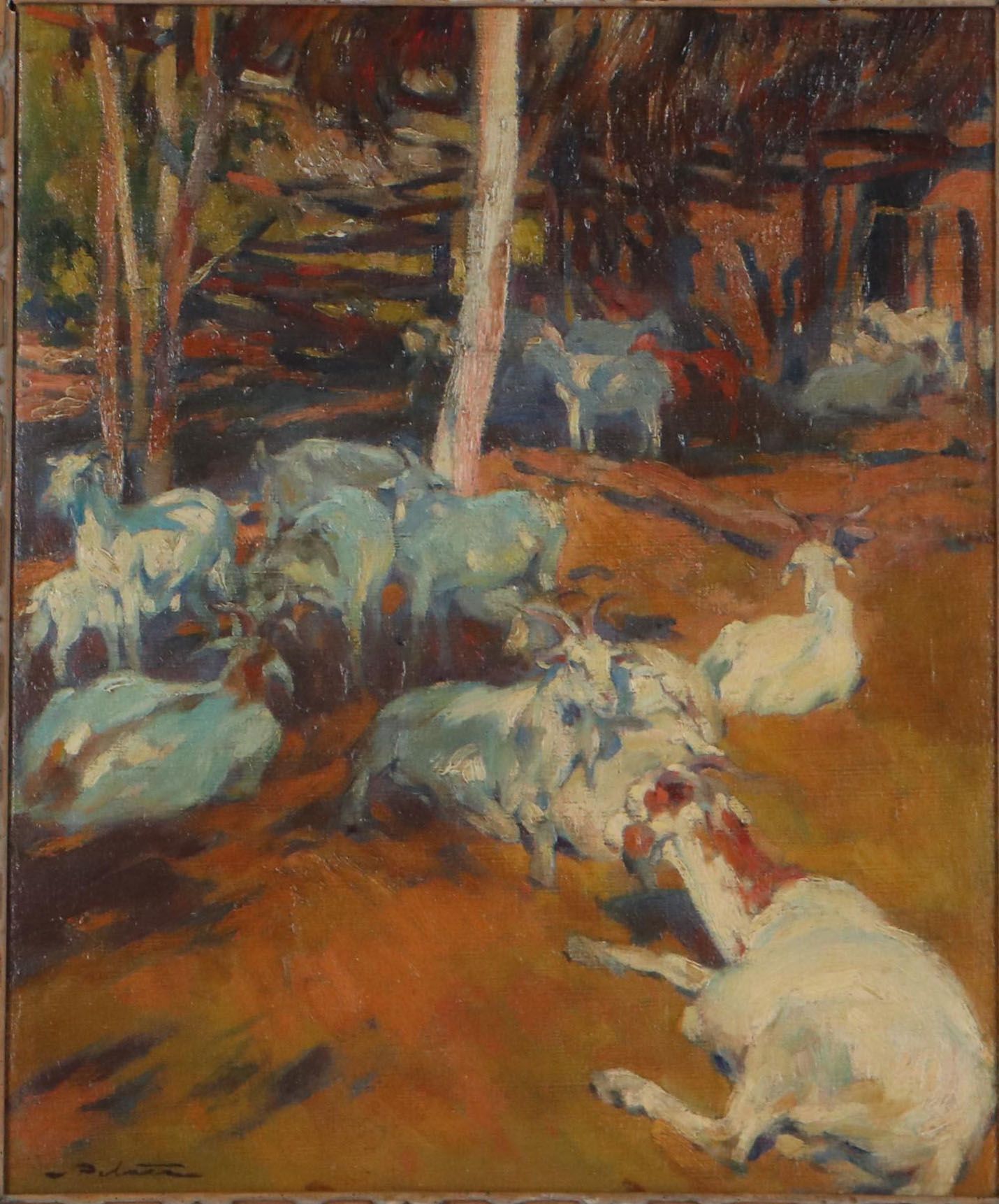 Impressionist Style Oil Painting of Animals