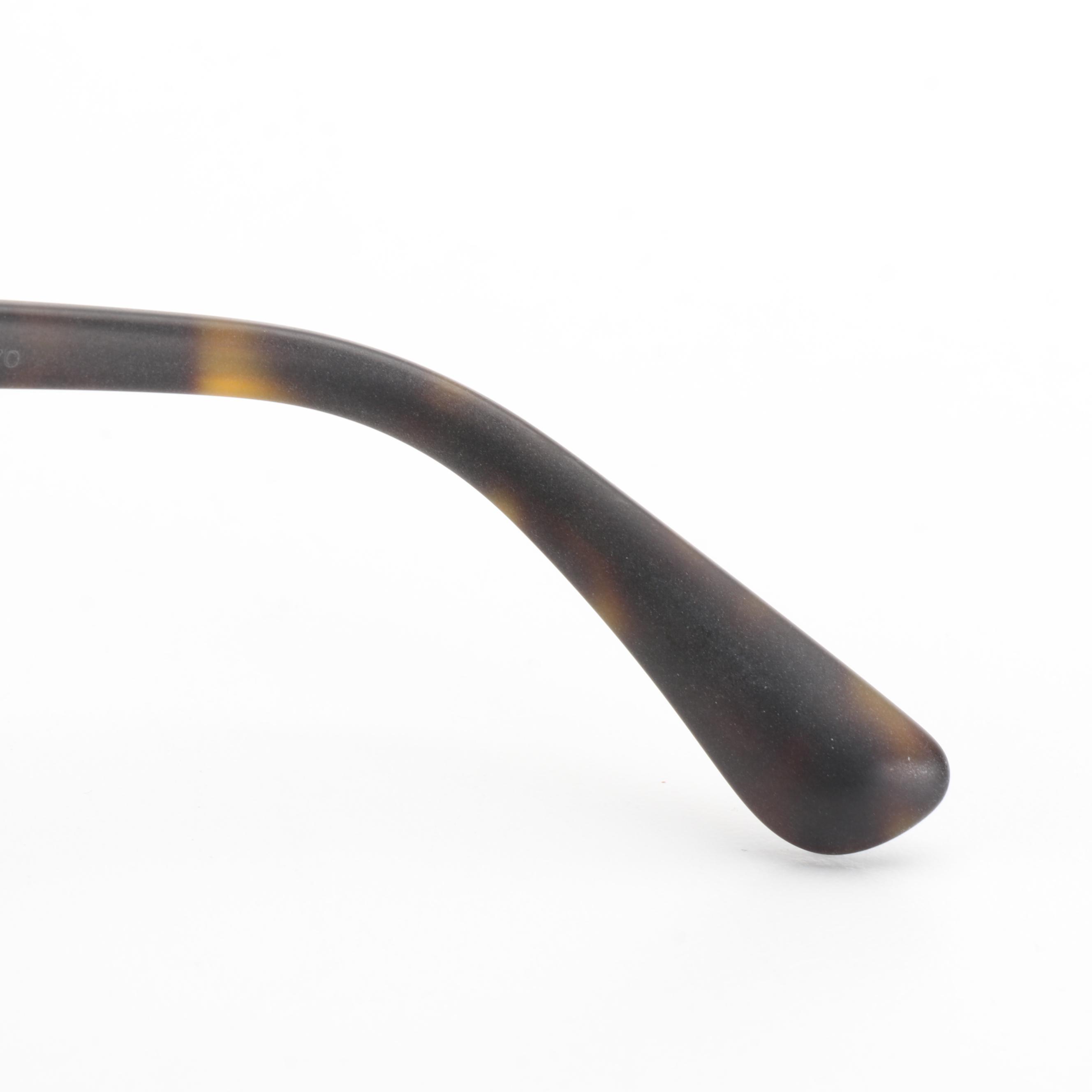 Prada SPR20S-F Matte Havana Sunglasses with Case and Box