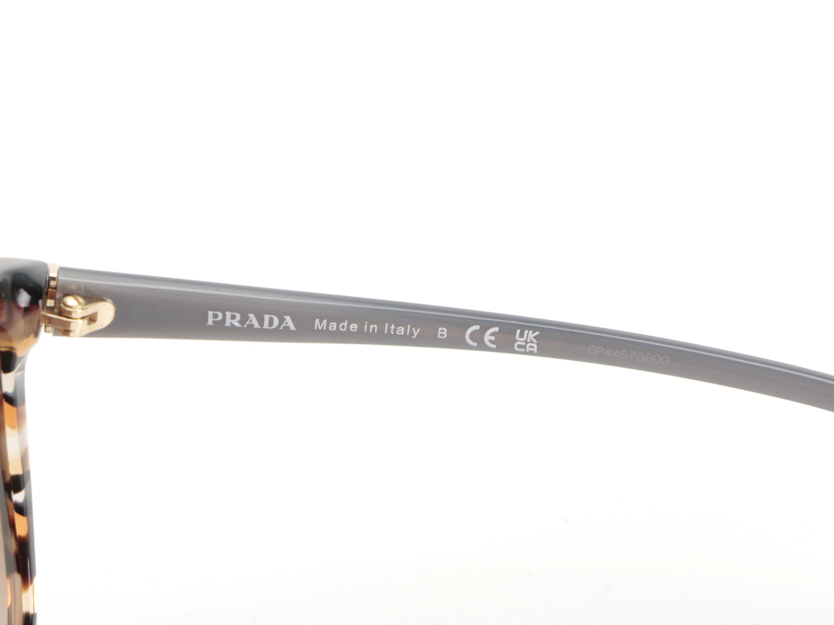 Prada SPR01O Navy Havana Sunglasses with Case