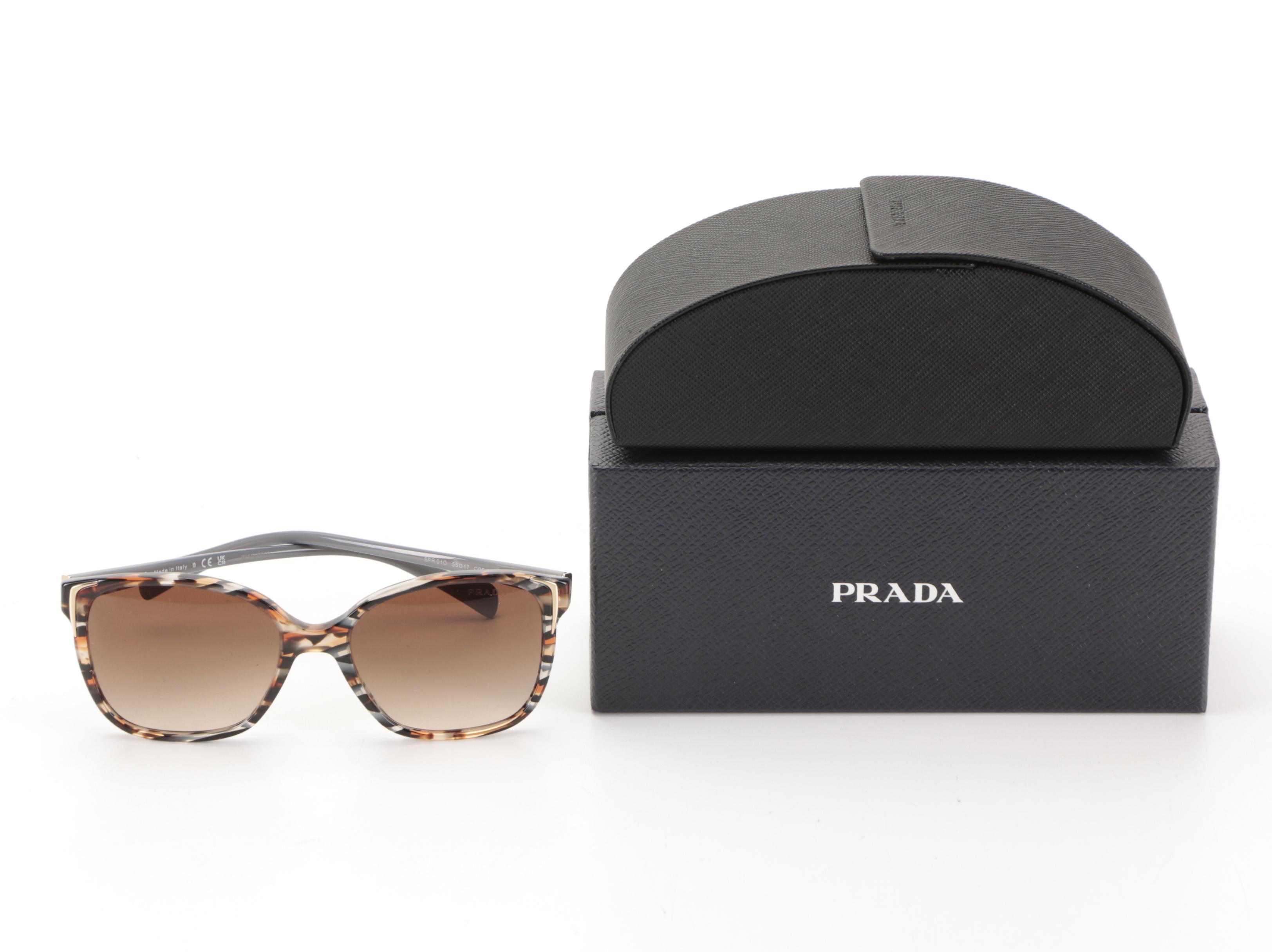 Prada SPR01O Navy Havana Sunglasses with Case
