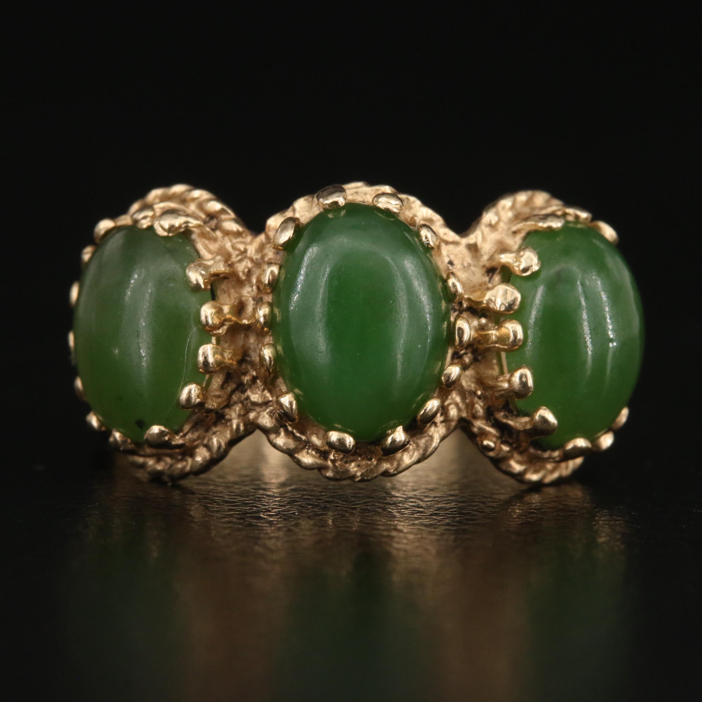 14K Nephrite Ring