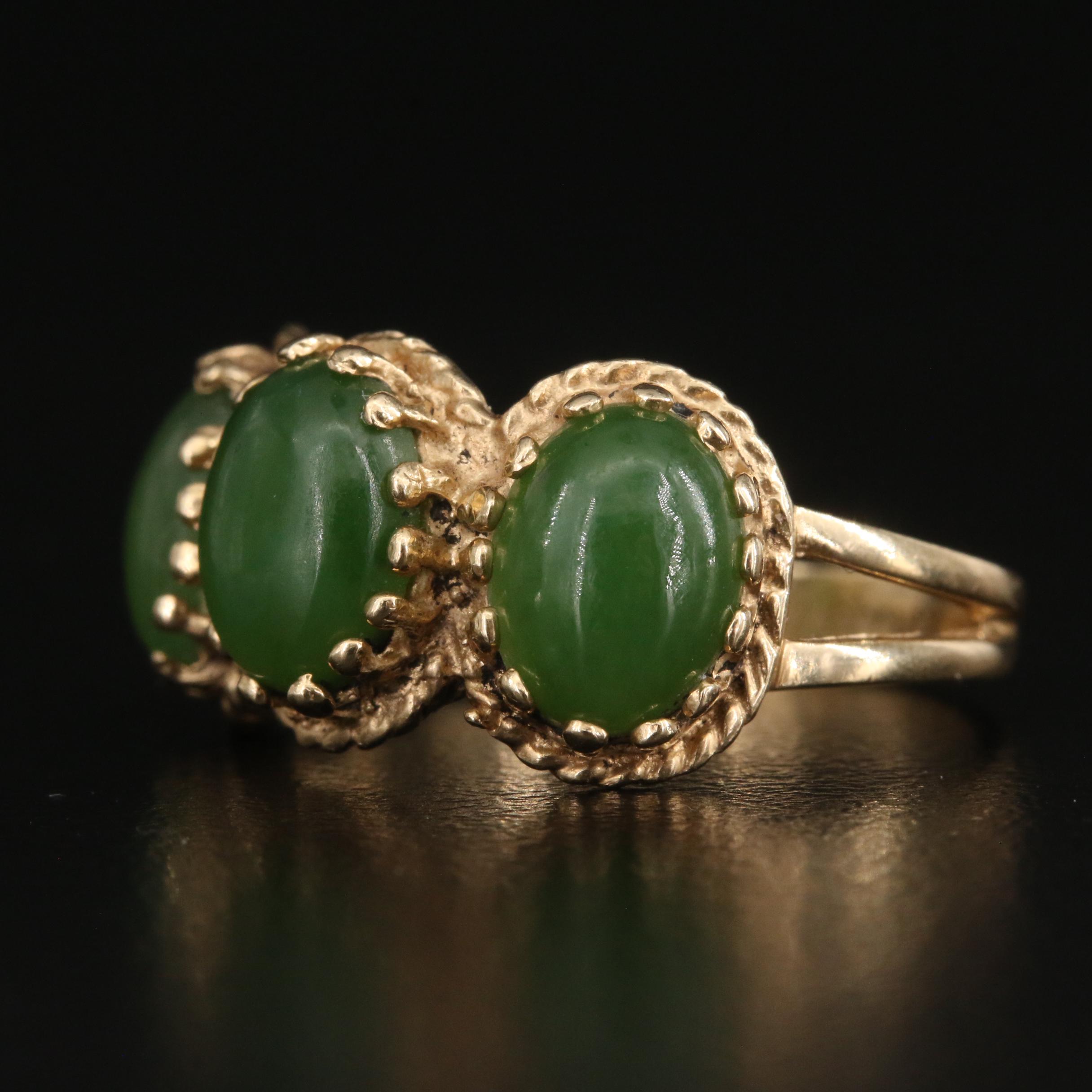 14K Nephrite Ring