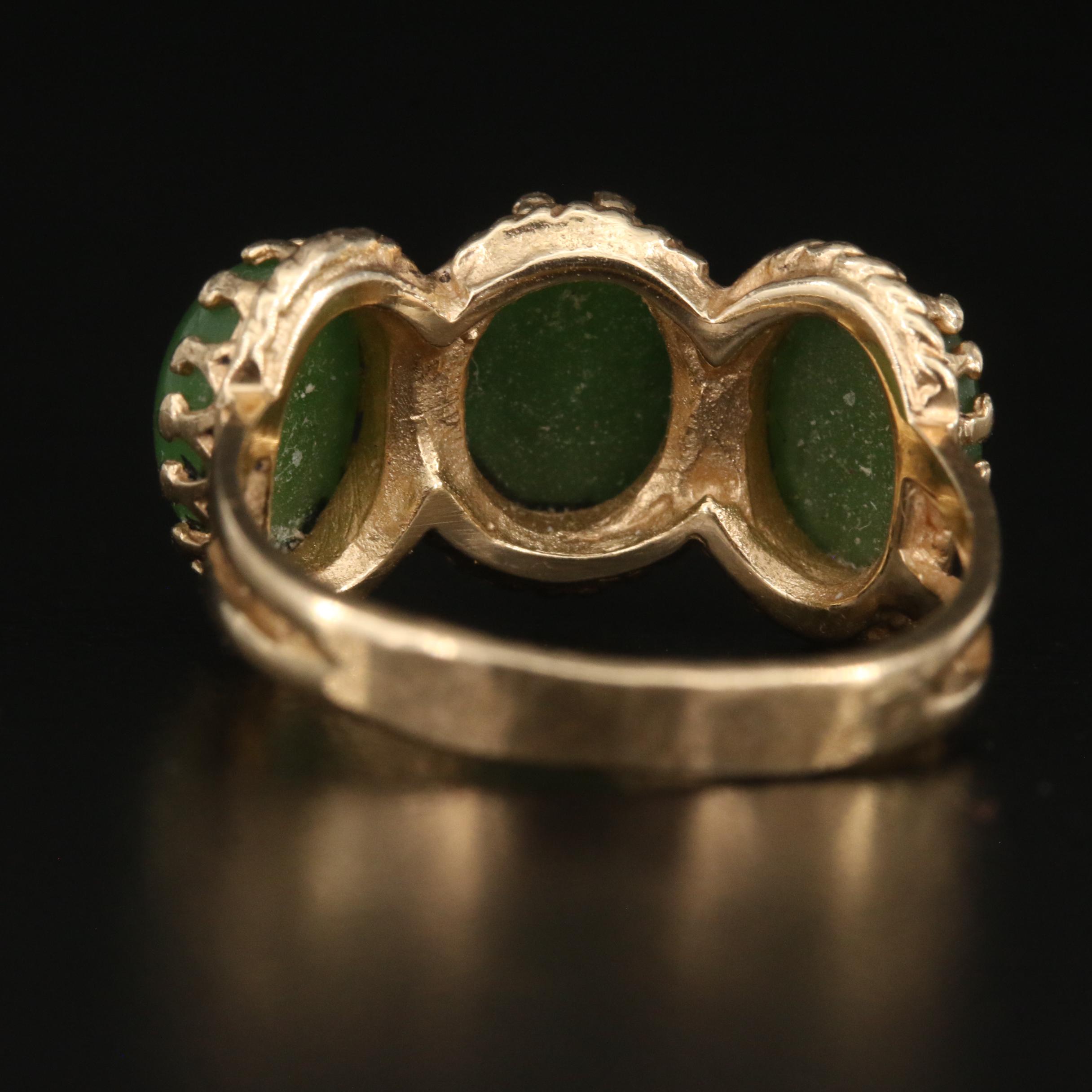 14K Nephrite Ring