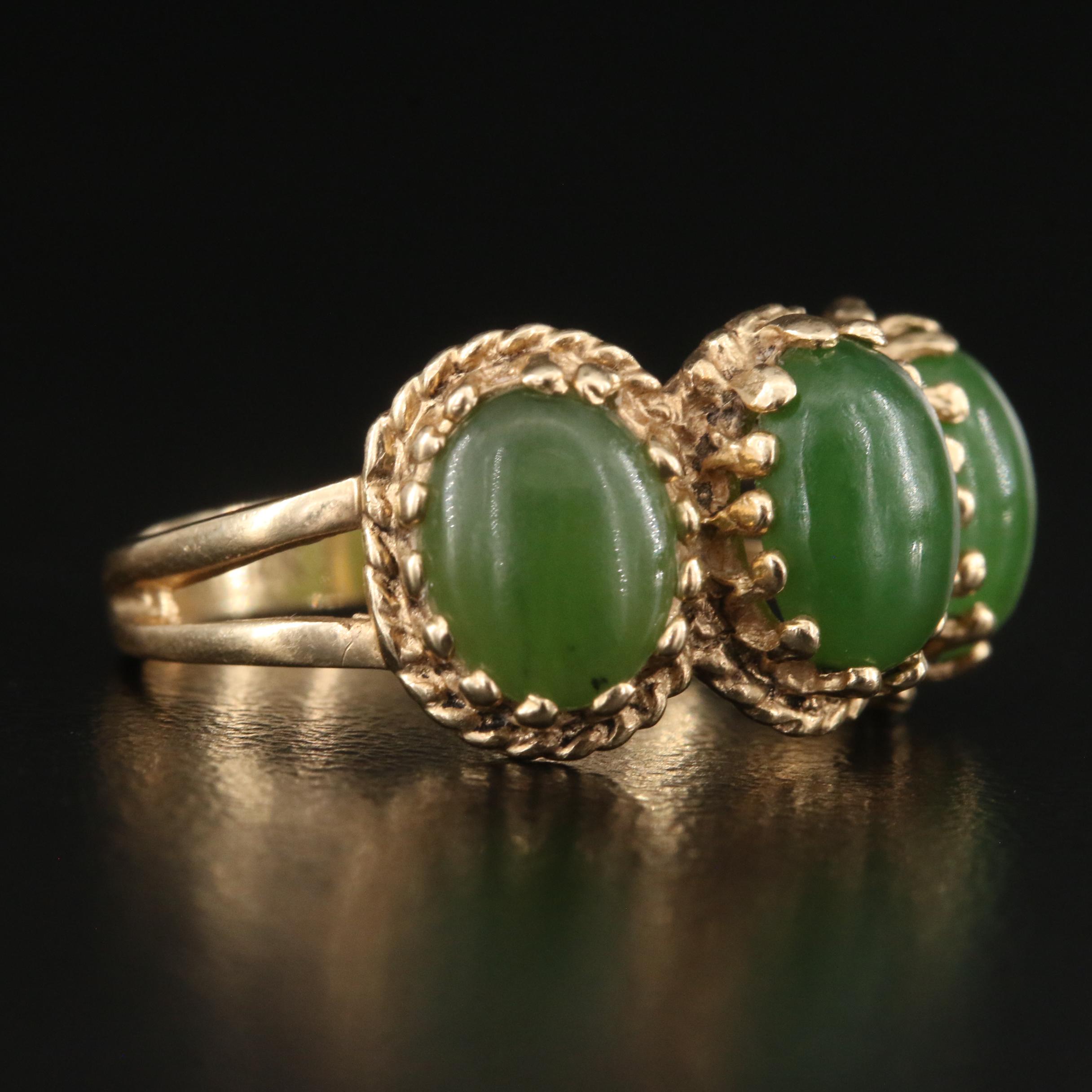 14K Nephrite Ring