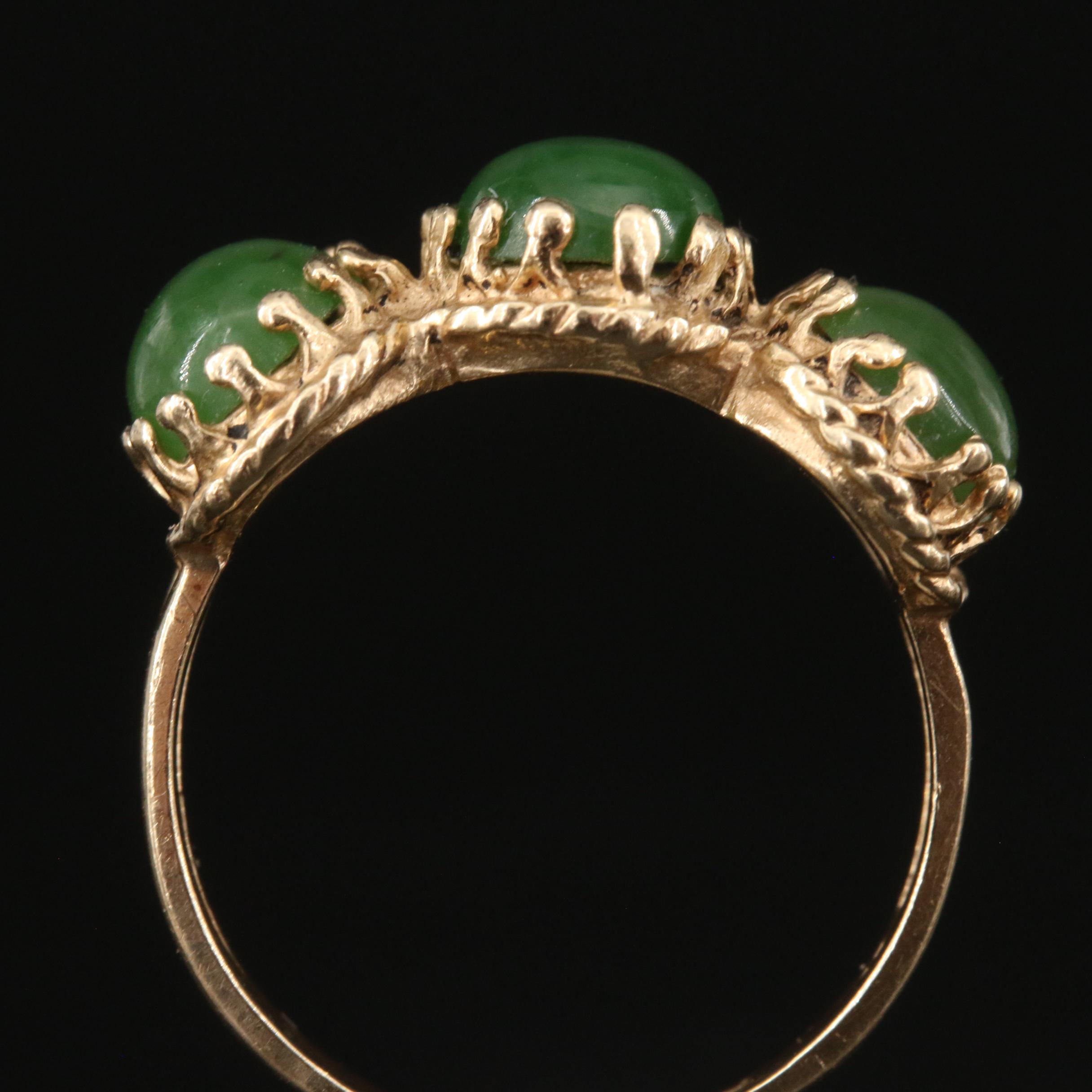 14K Nephrite Ring