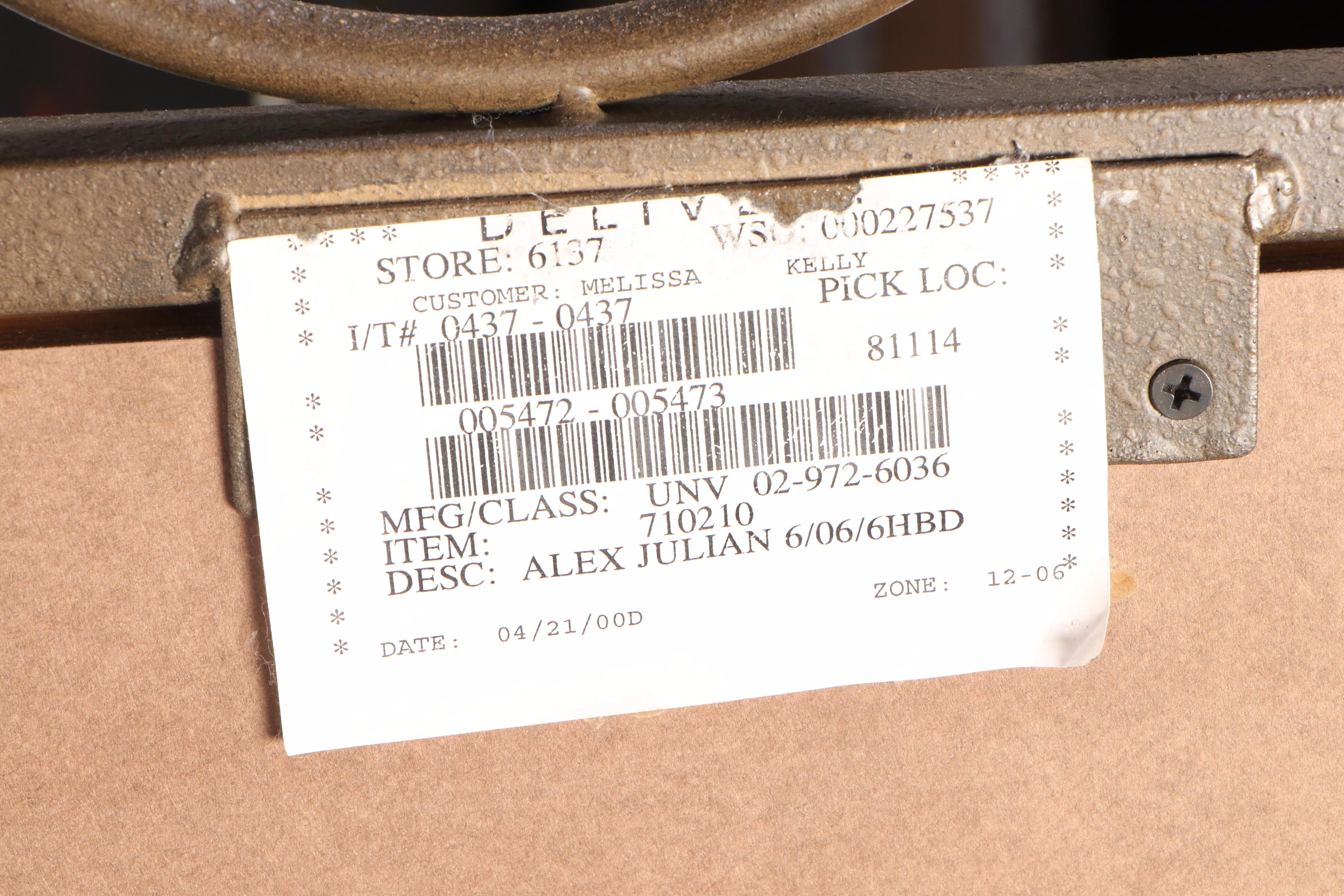 Alexander Julian "Home Colours" Parquetry King/California King Size Bed Frame
