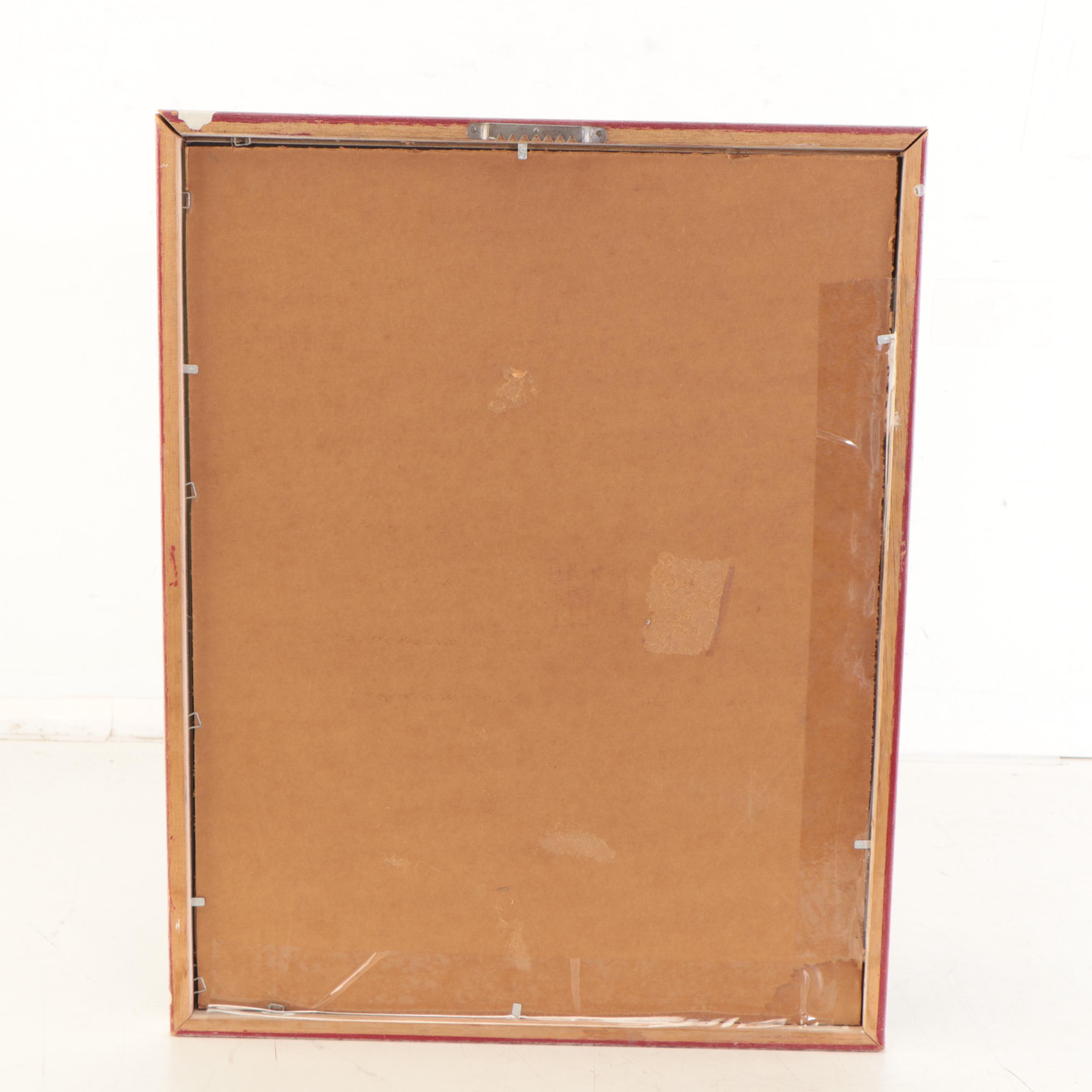 Glen Fortune Banse Lithograph of Charlie Chaplin, Late 20th Century