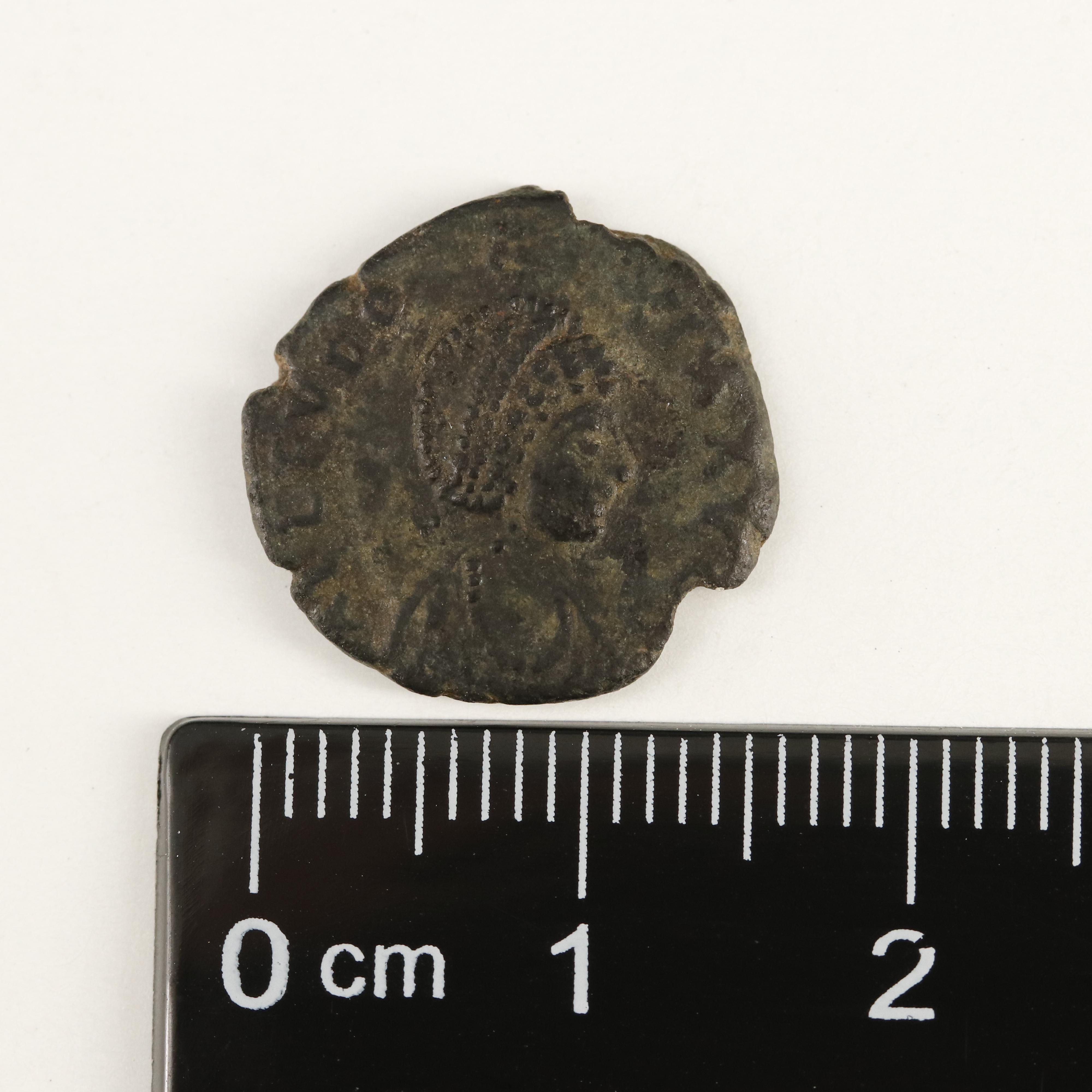 Ancient Late Roman Imperial AE4 Coin of Eudoxia, Wife of Arcadius, ca. 408 AD
