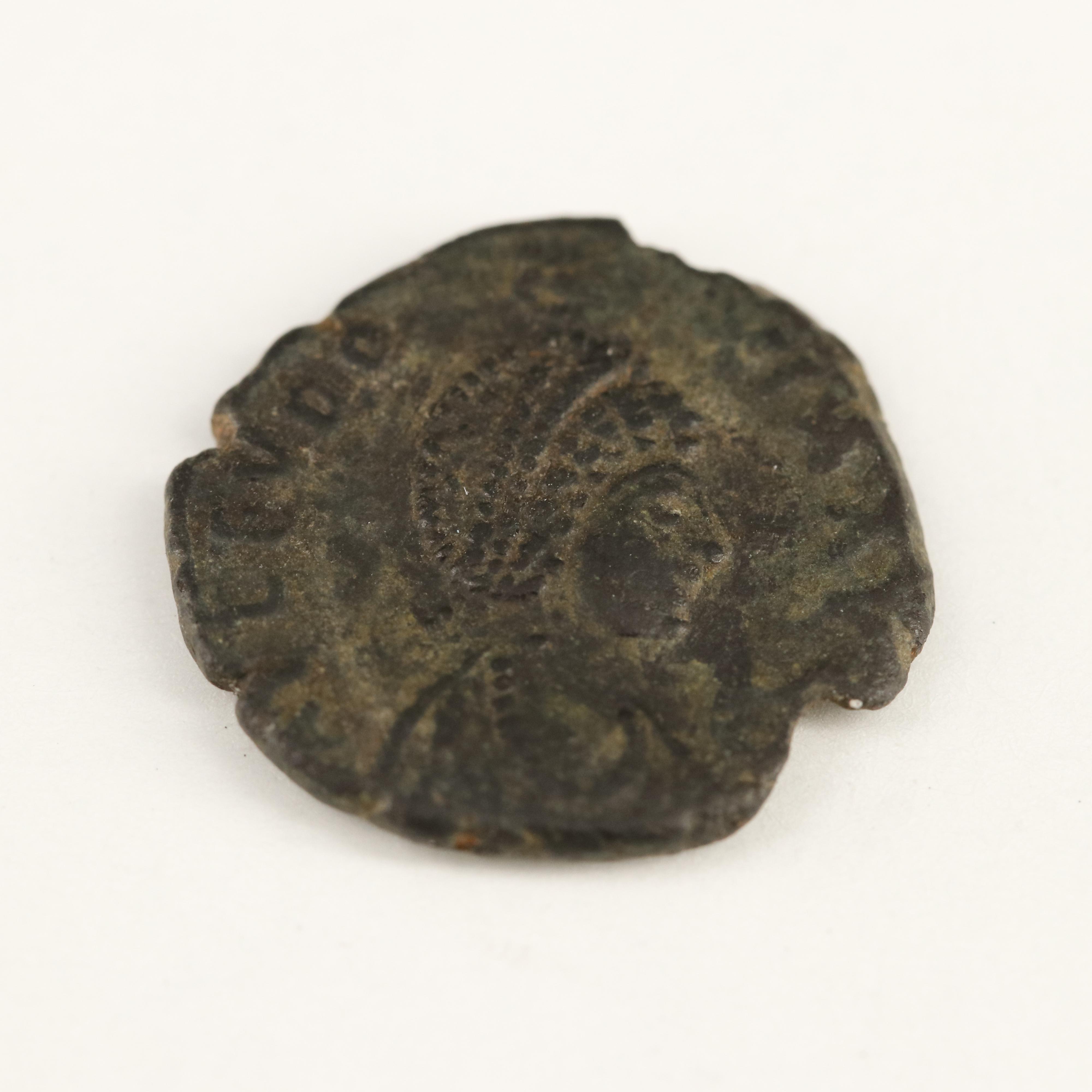 Ancient Late Roman Imperial AE4 Coin of Eudoxia, Wife of Arcadius, ca. 408 AD