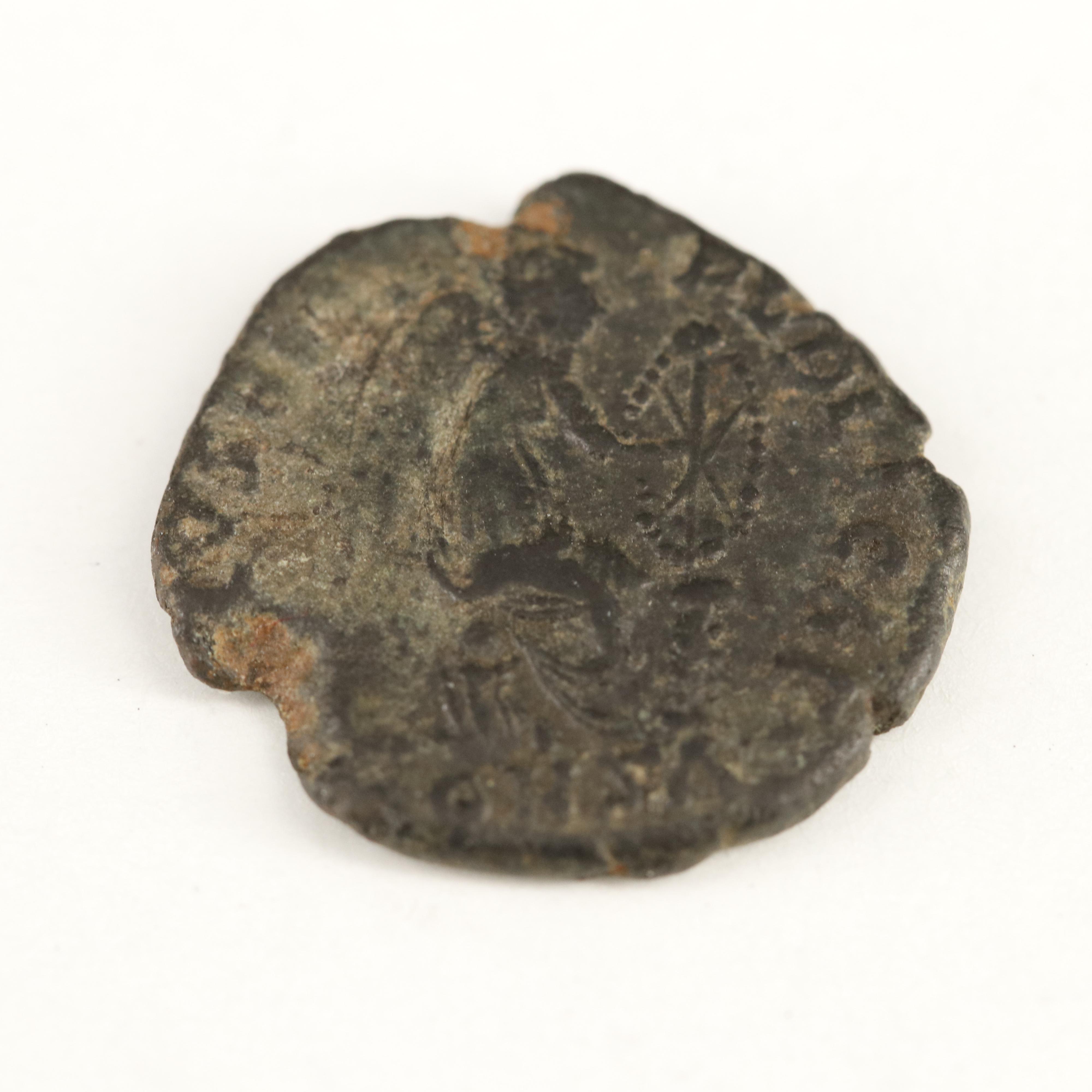 Ancient Late Roman Imperial AE4 Coin of Eudoxia, Wife of Arcadius, ca. 408 AD