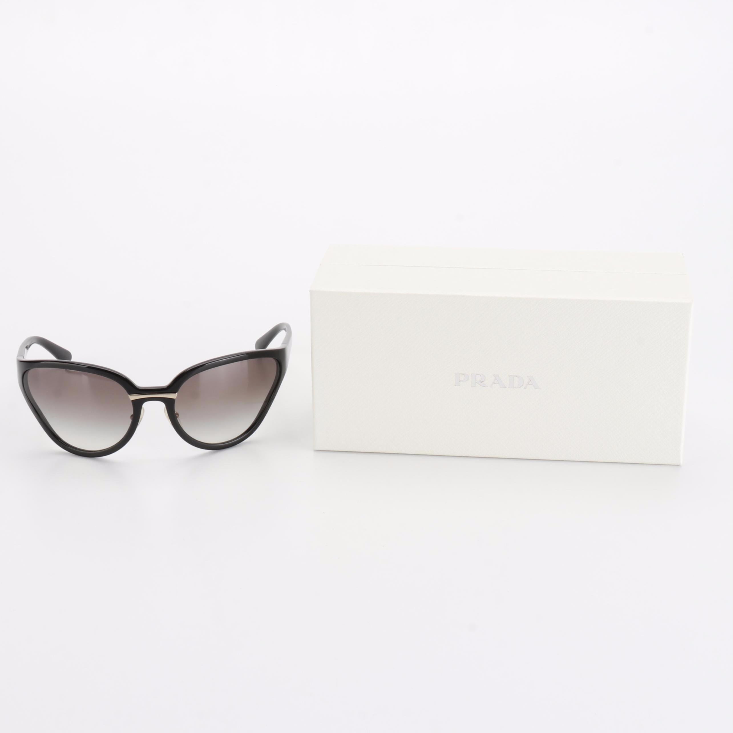 Prada SPR22V Wrap Sunglasses with Case