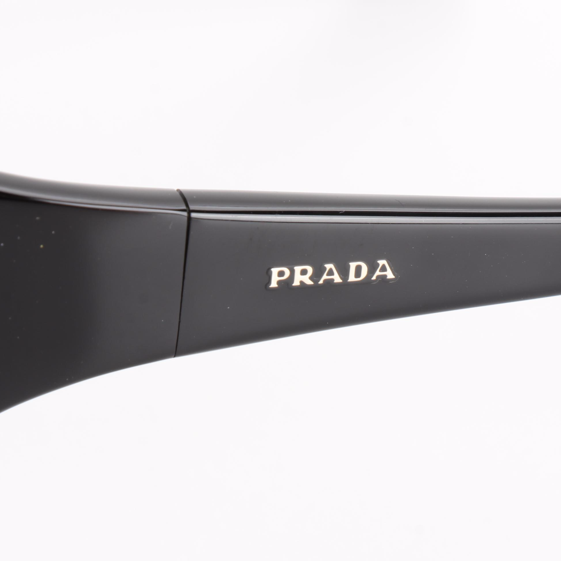 Prada SPR22V Wrap Sunglasses with Case