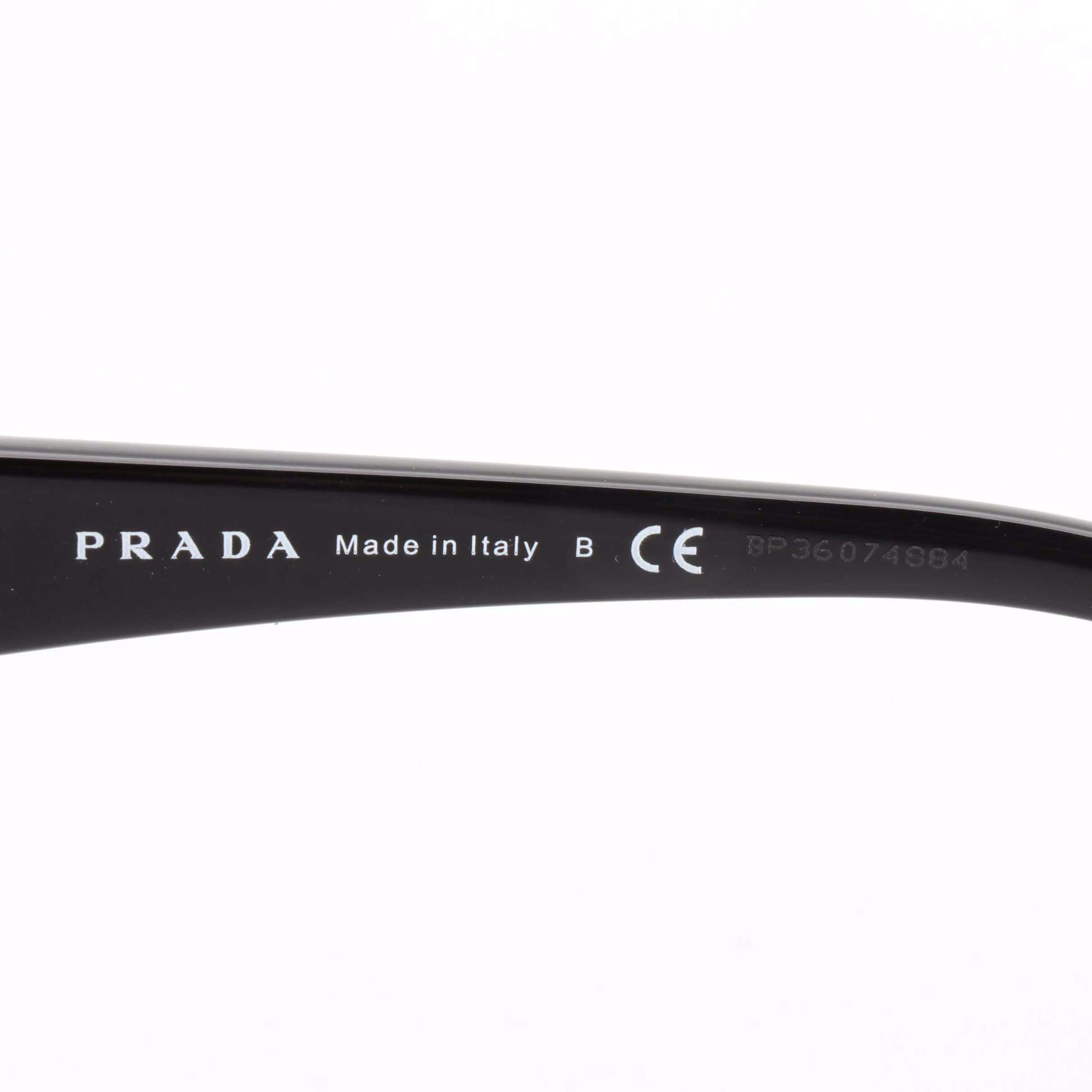 Prada SPR22V Wrap Sunglasses with Case
