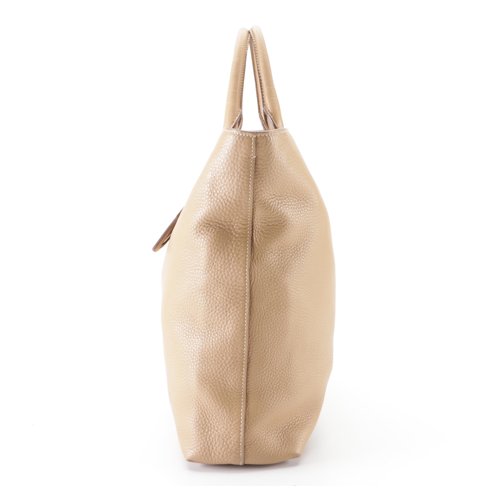 Prada Tote Bag in Tan Deerskin