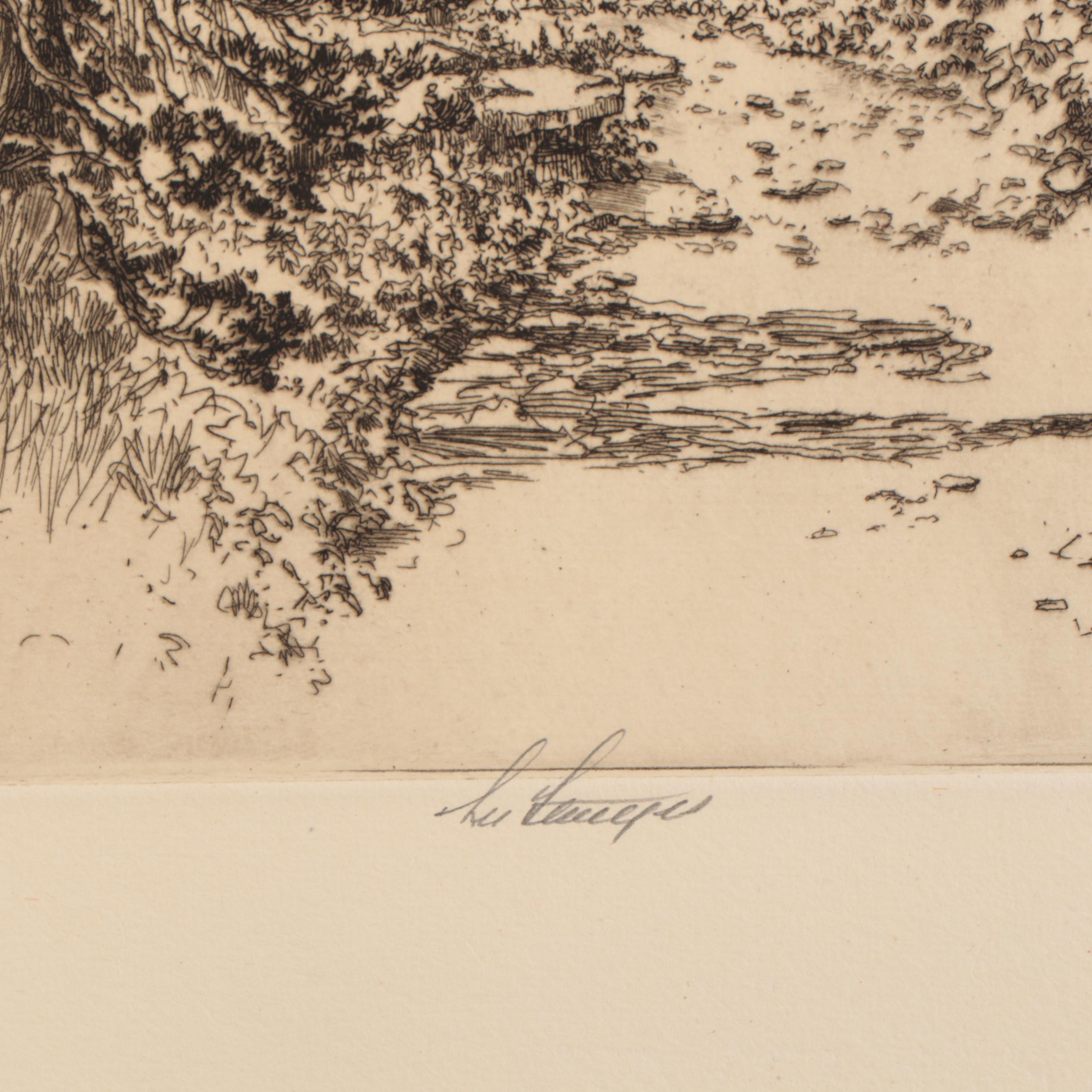 Lee Sturges Mountain Landscape Etchings, Circa 1920