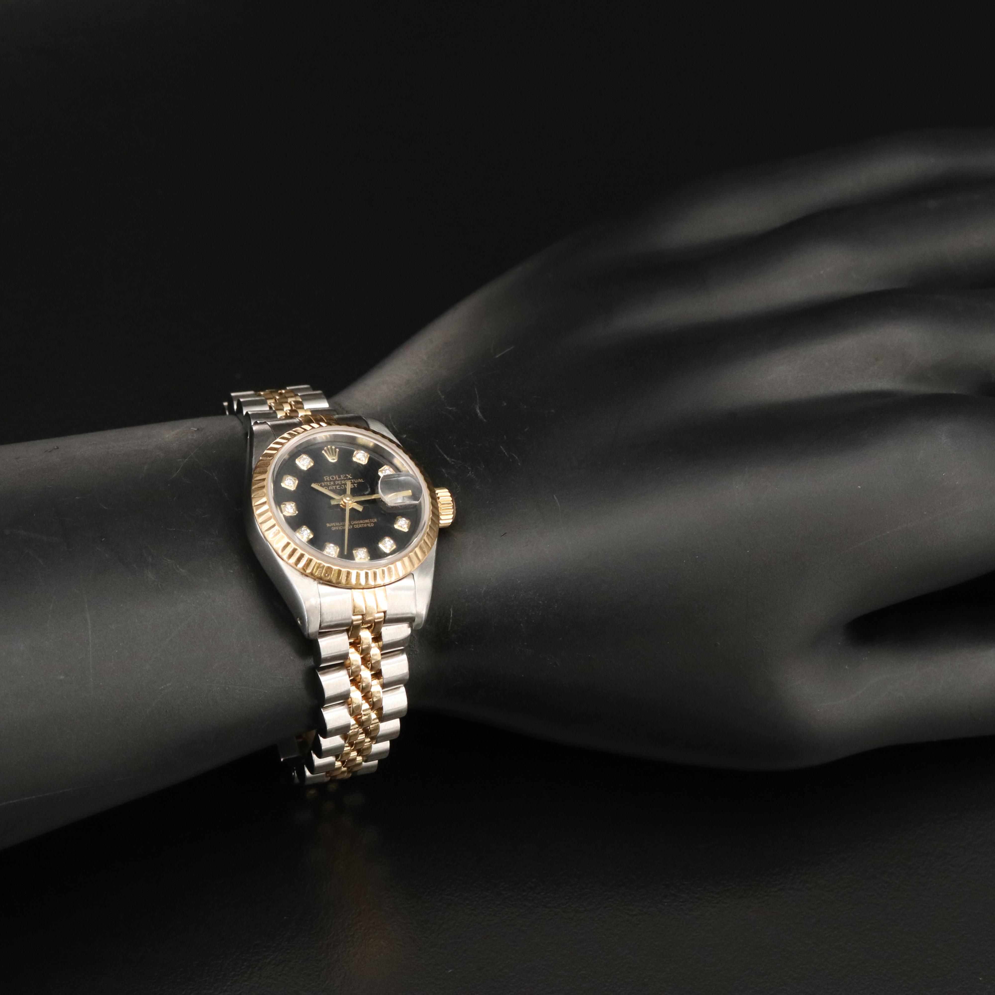 1988 Rolex Oyster Perpetual Datejust Factory Diamond Dial Watch