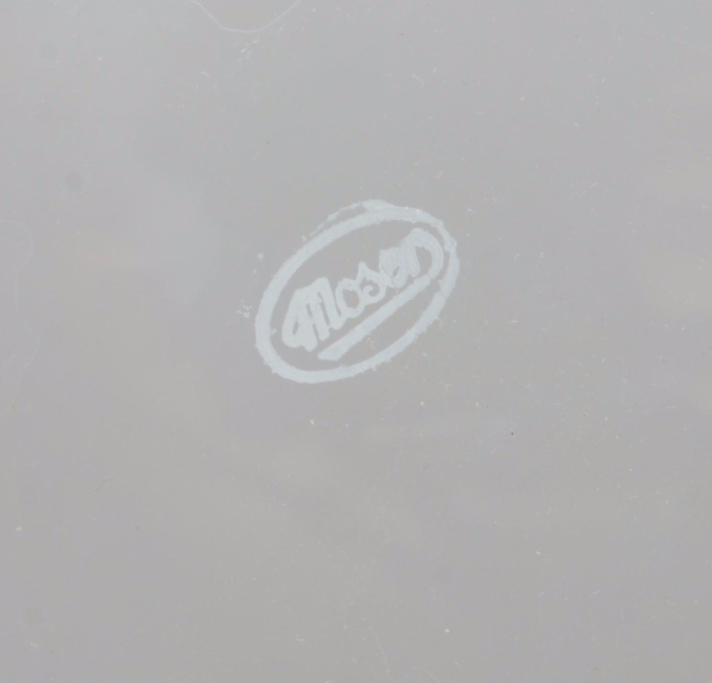 Moser "Maria Theresa" Cut and Engraved Czech Crystal Plates, Late 20th Century