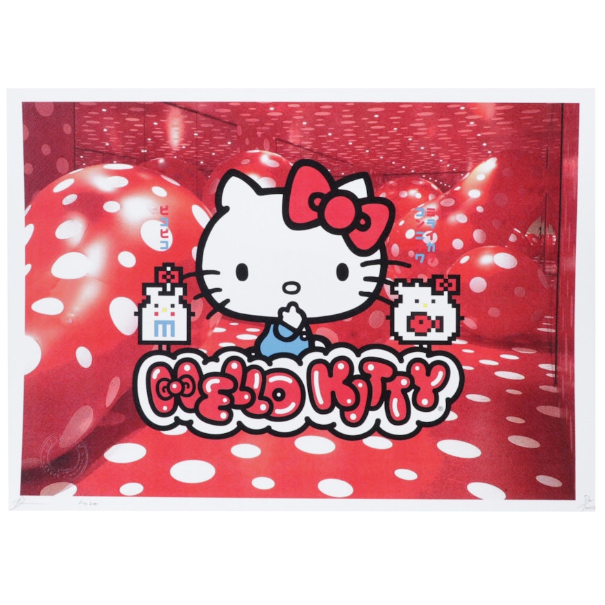 Death NYC Pop Art Graphic Print Featuring Hello Kitty, 2020