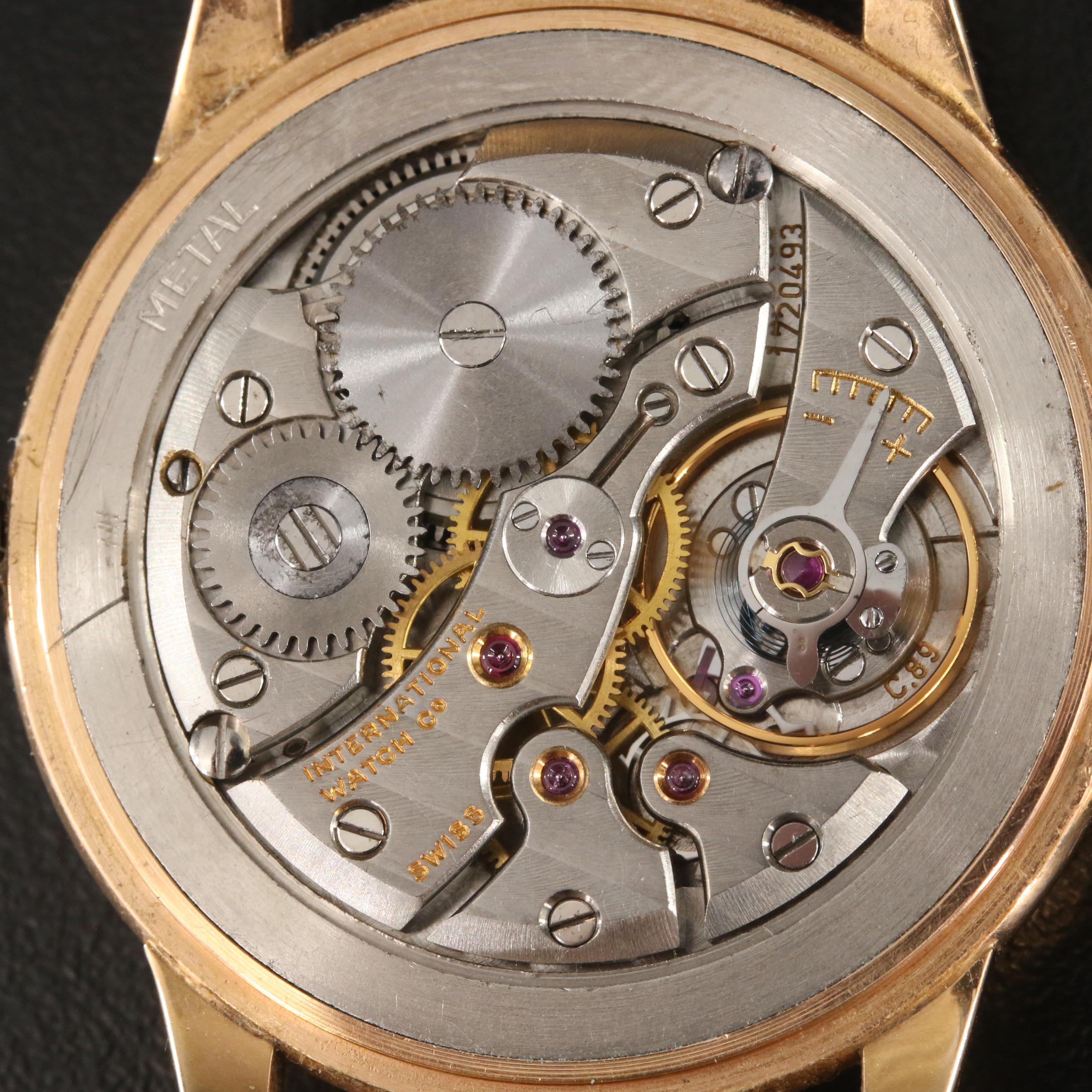 18K IWC International Watch Co. Schaffhausen Caliber 89 Watch