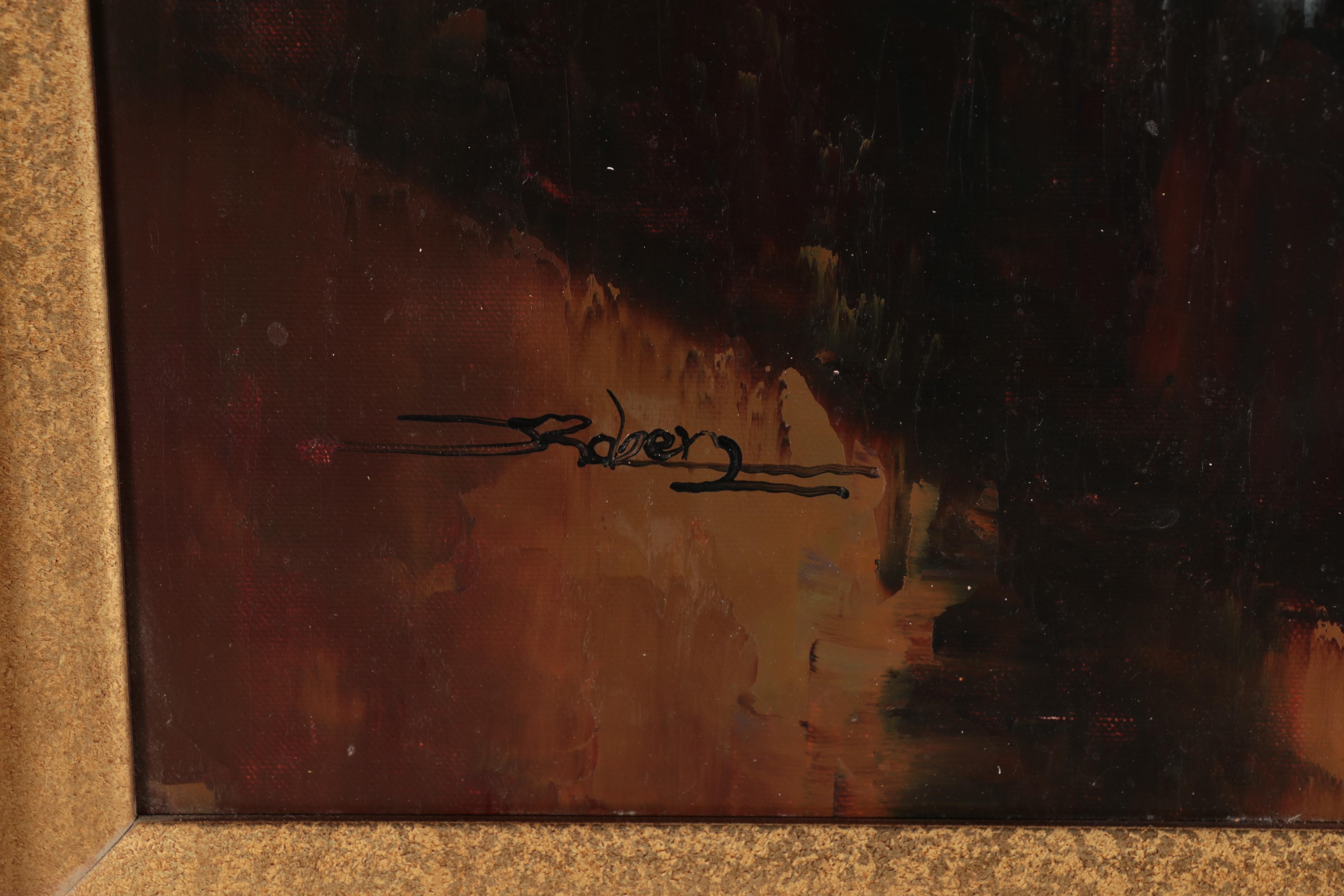 Impressionist Style Oil Painting With Piano