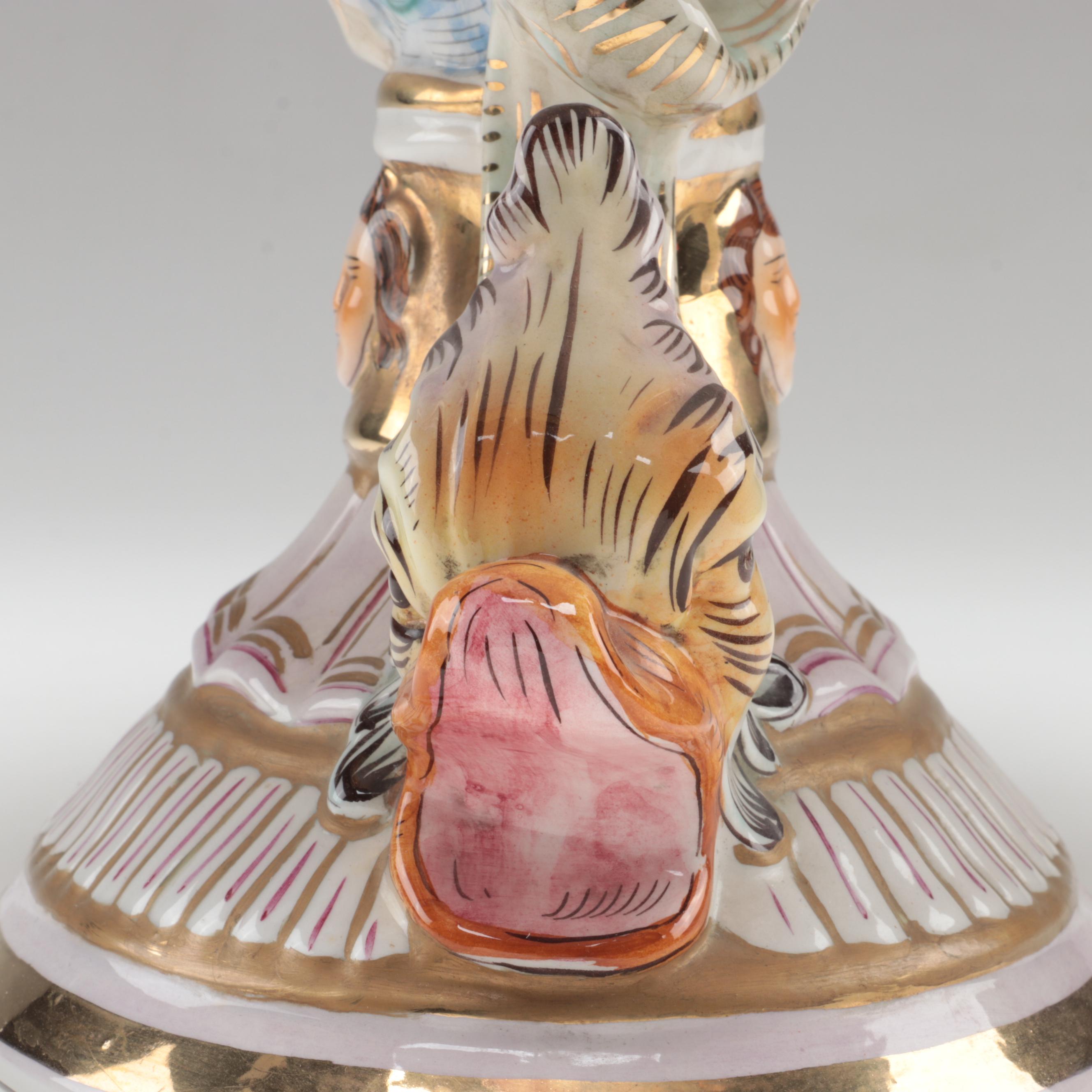 G.B.R. Capodimonte Porcelain Covered Tureen, Mid to Late 20th Century