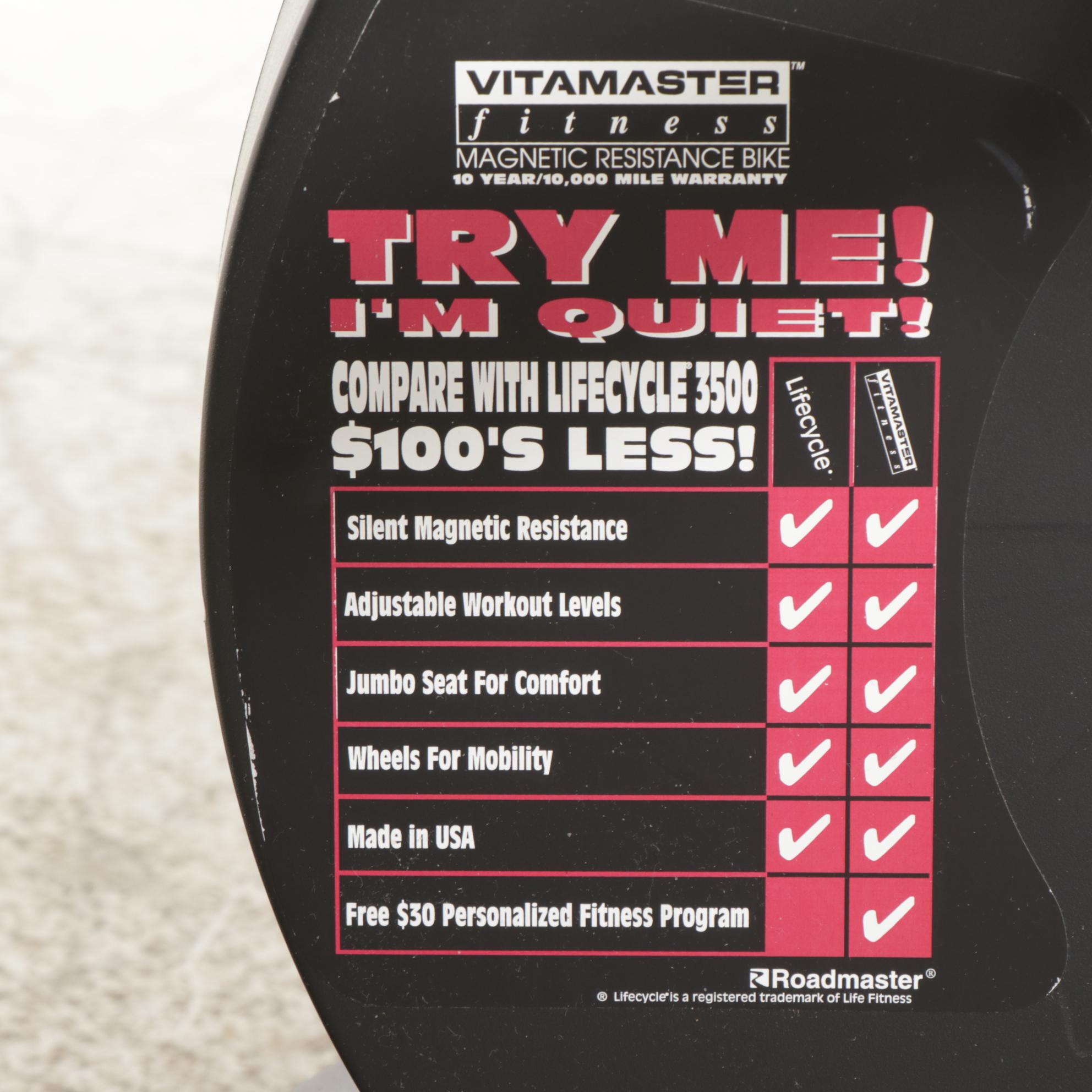 VitaMaster Fitness ClubMax Plus Stationary Bicycle