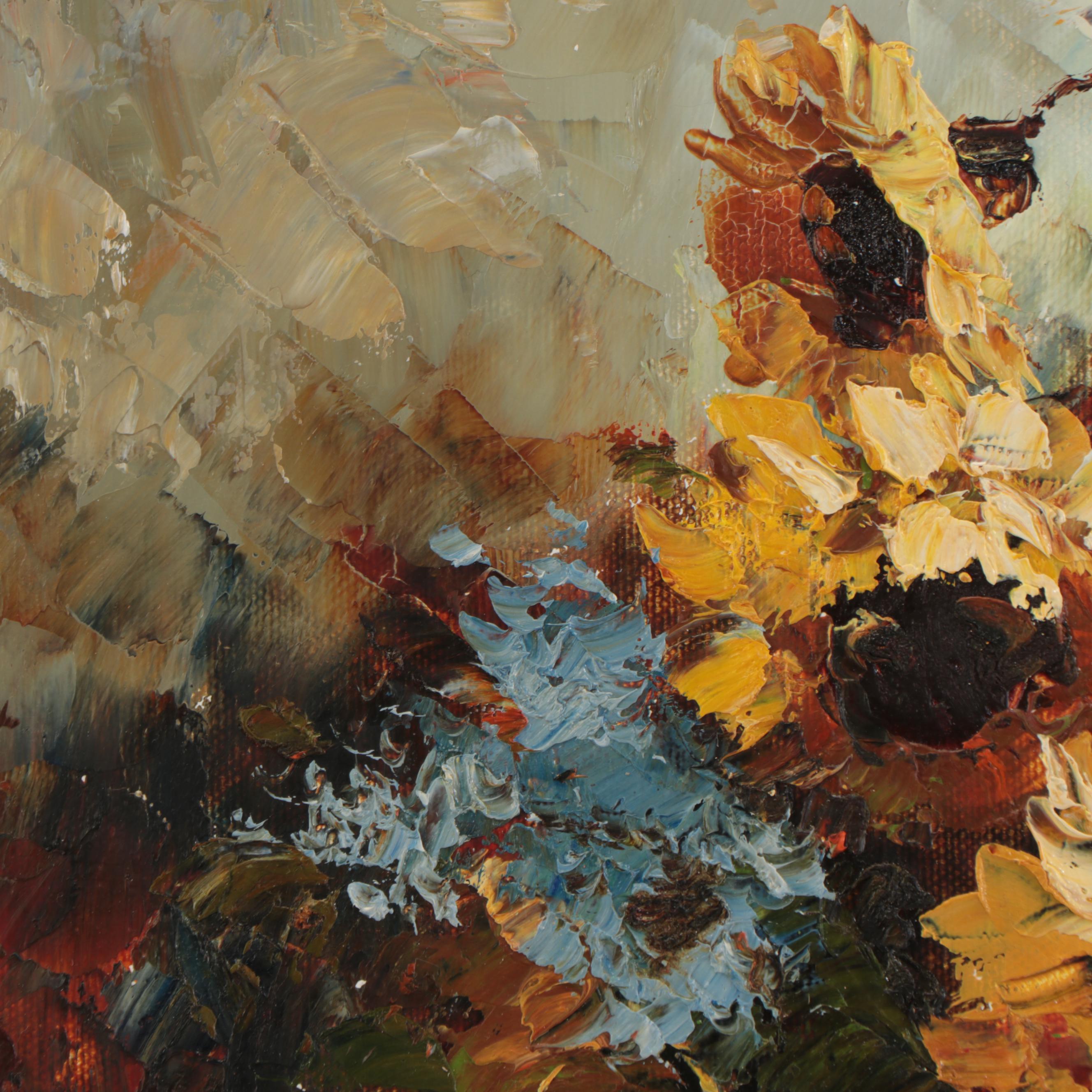 Acrylic Floral Still Life Painting