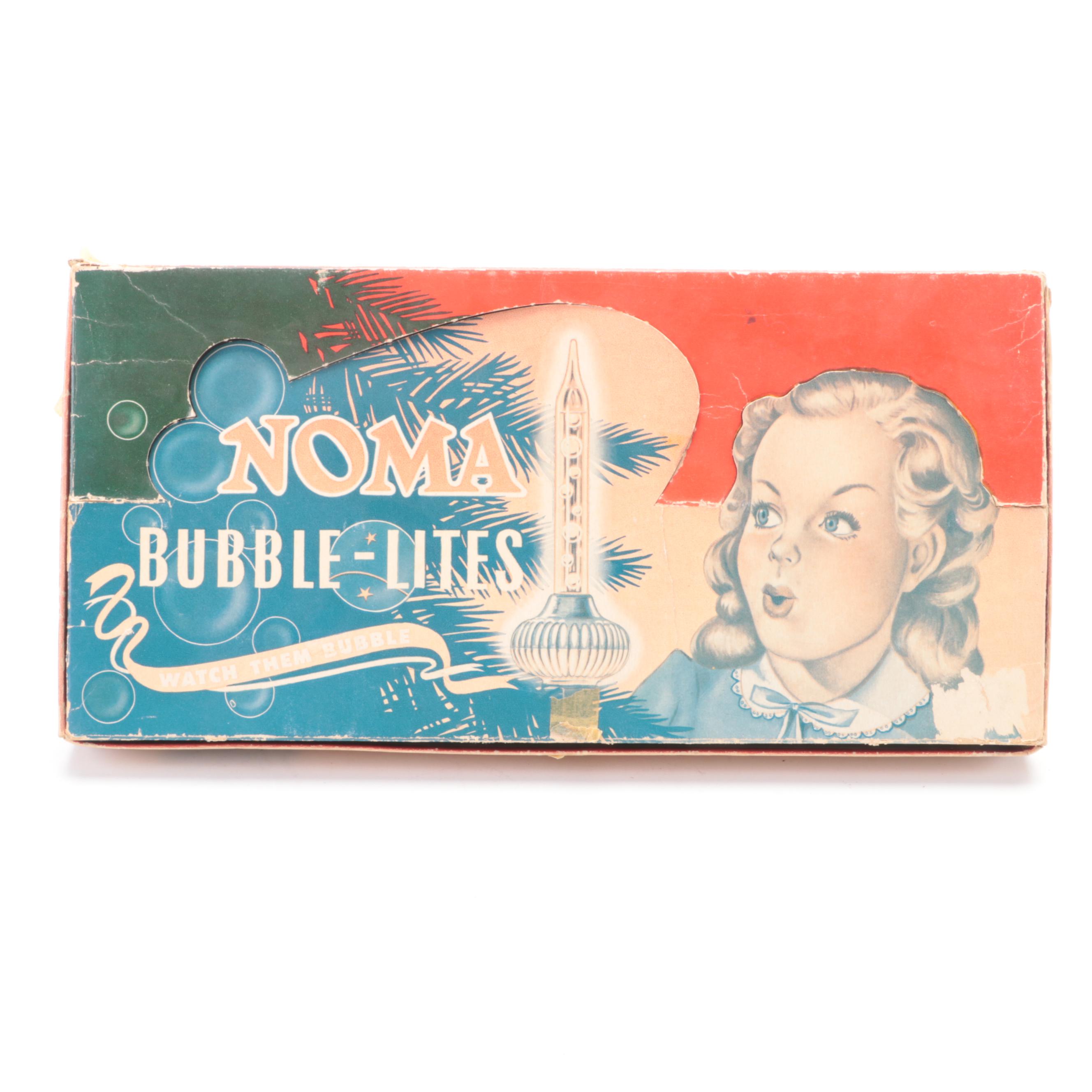 Noma Bubble-Lites  Christmas Tree Lights, Mid-20th Century