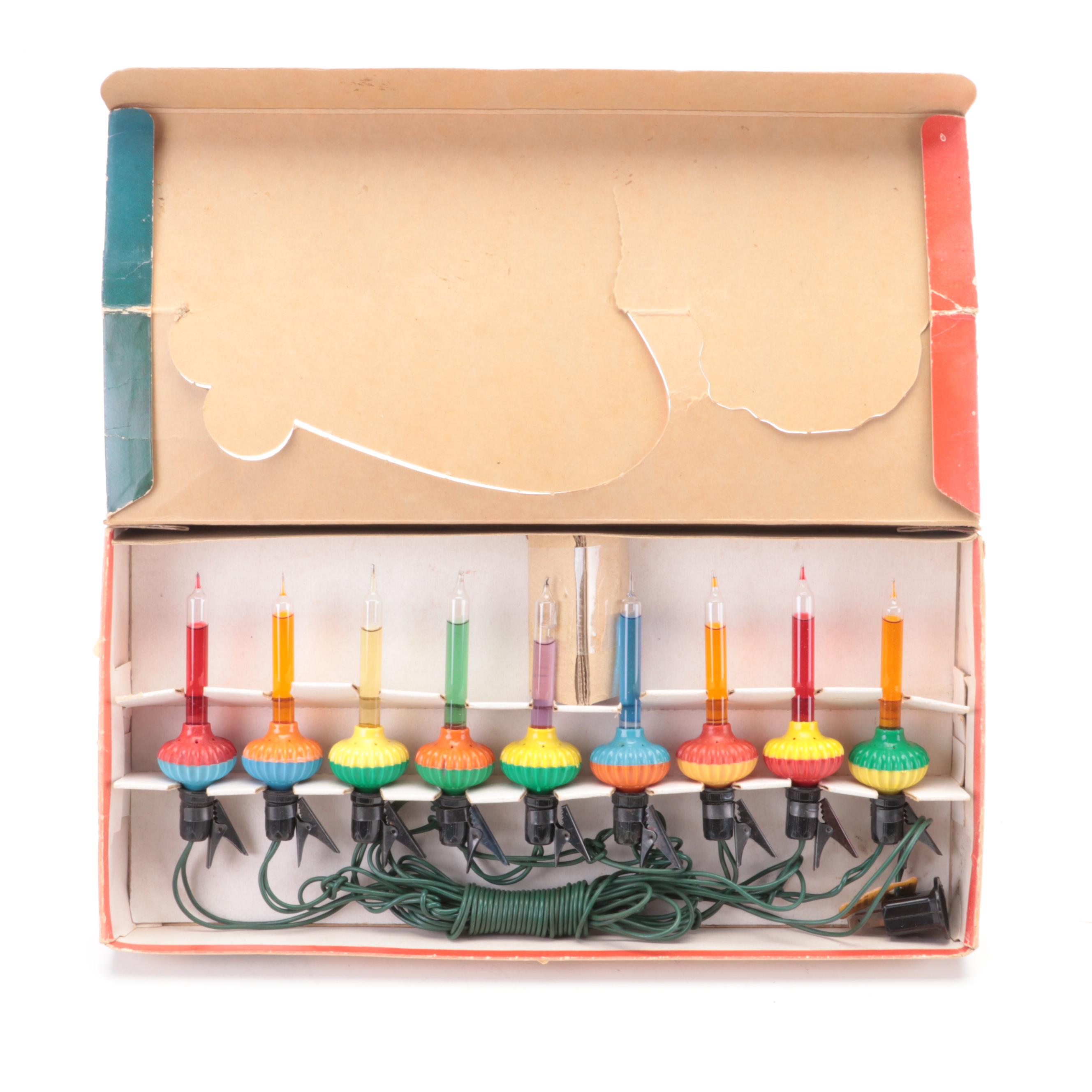 Noma Bubble-Lites  Christmas Tree Lights, Mid-20th Century